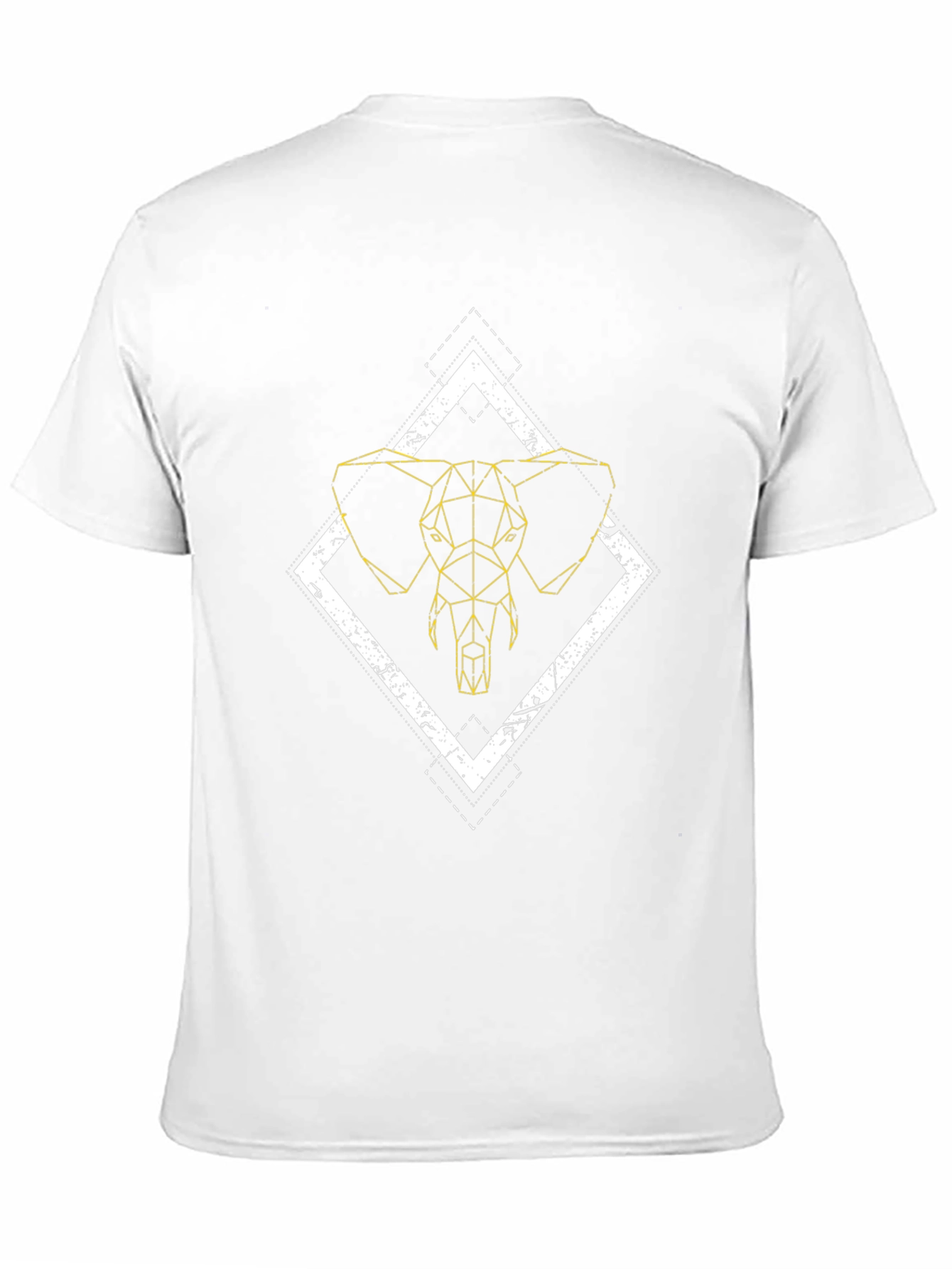 Black Geometric Elephant Graphic Tee - Modern Style view 11