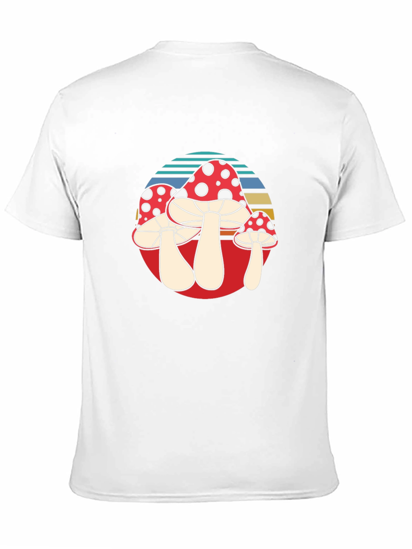 Black Retro Mushroom T-Shirt view 11