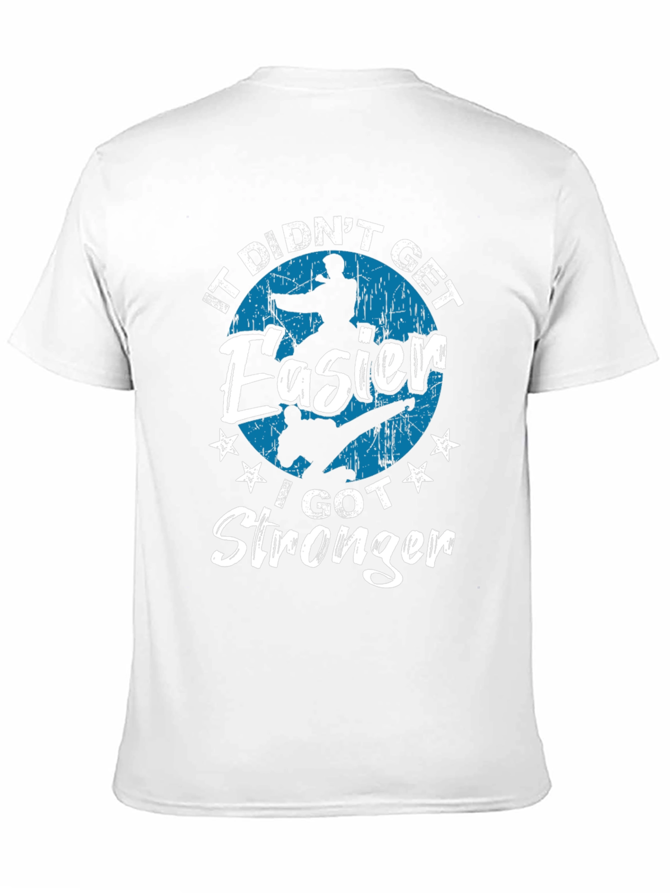 Black Martial Arts Stronger Black T-Shirt view 11