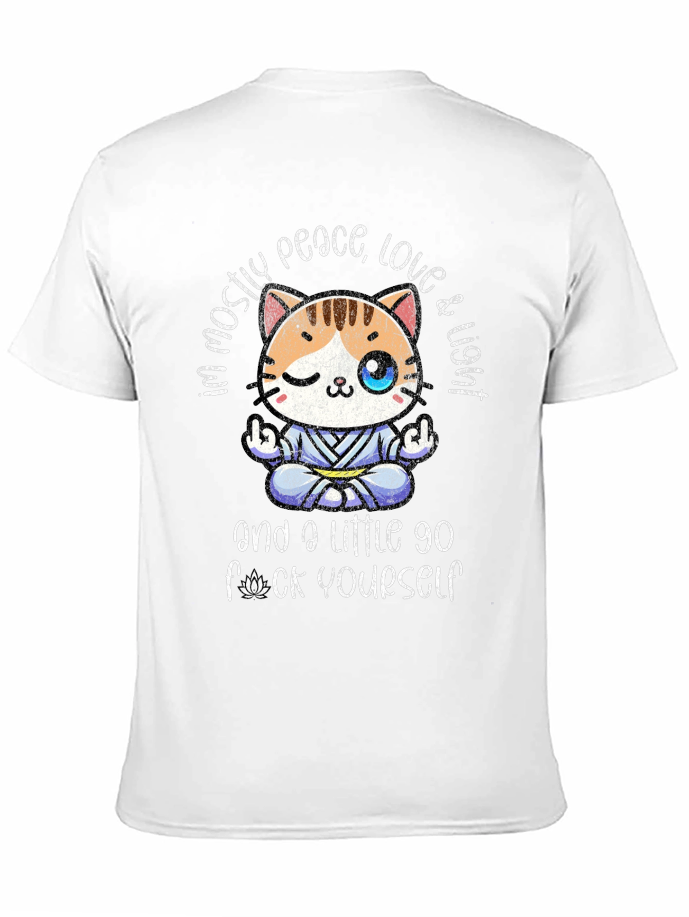 Black Peace Love & Light Novelty Graphic Tee view 11