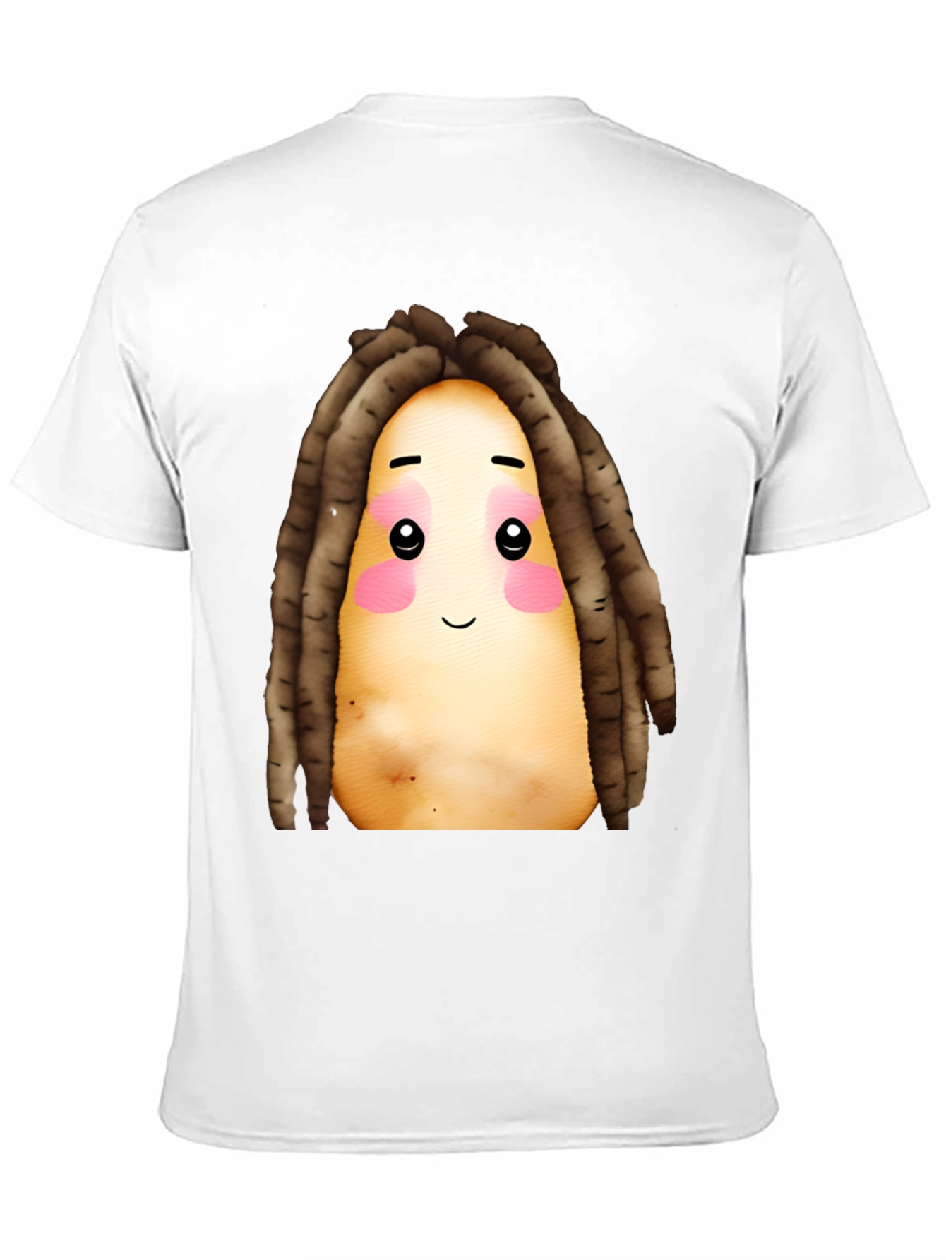 Black Potato Dreadlocks Graphic T-Shirt view 11