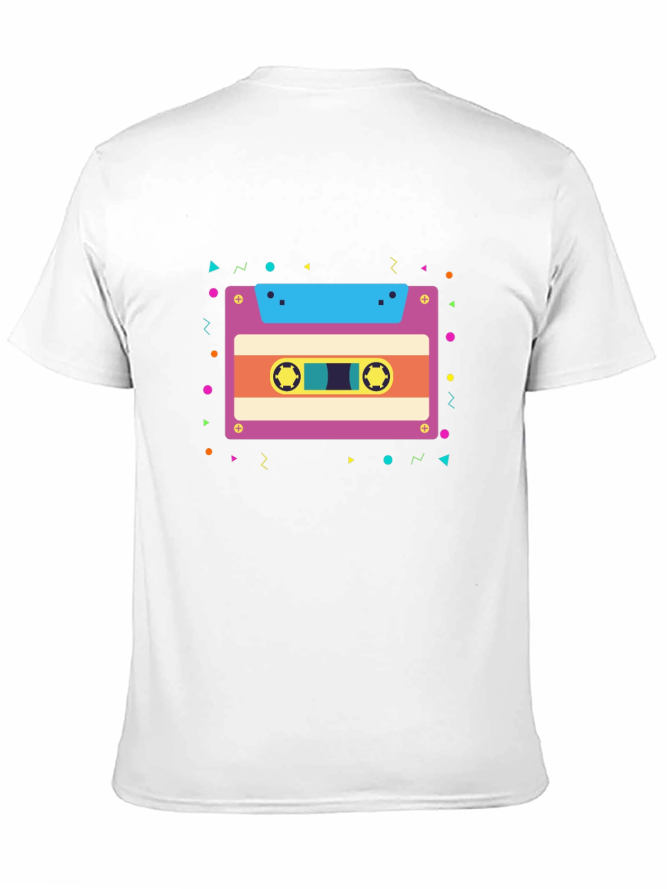 Black Retro Cassette Tape Graphic Tee view 11