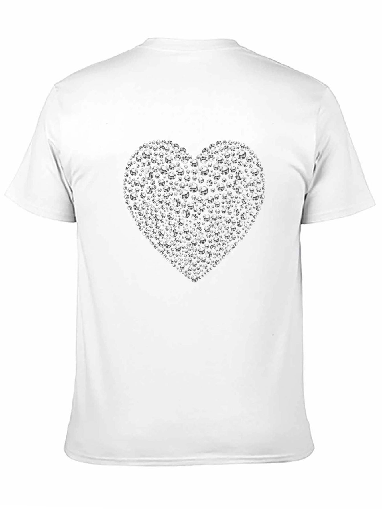 Black Heart of Diamonds Graphic Tee view 11