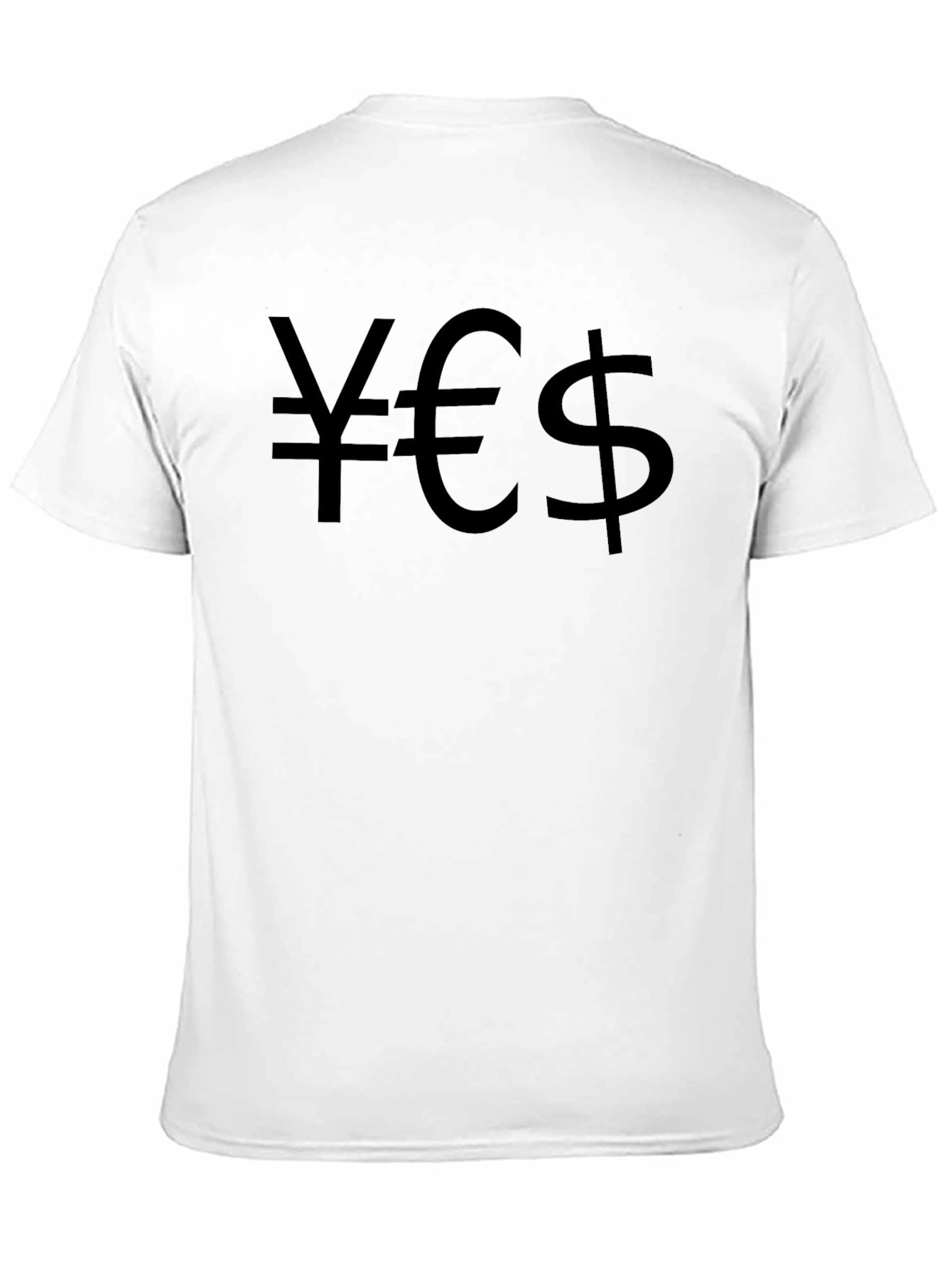 Black Yen, Euro, Dollar Black Graphic Tee view 11