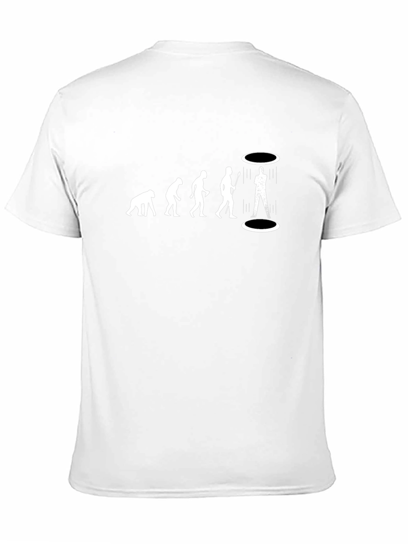 Black Evolution Humor Graphic Tee - Black view 11