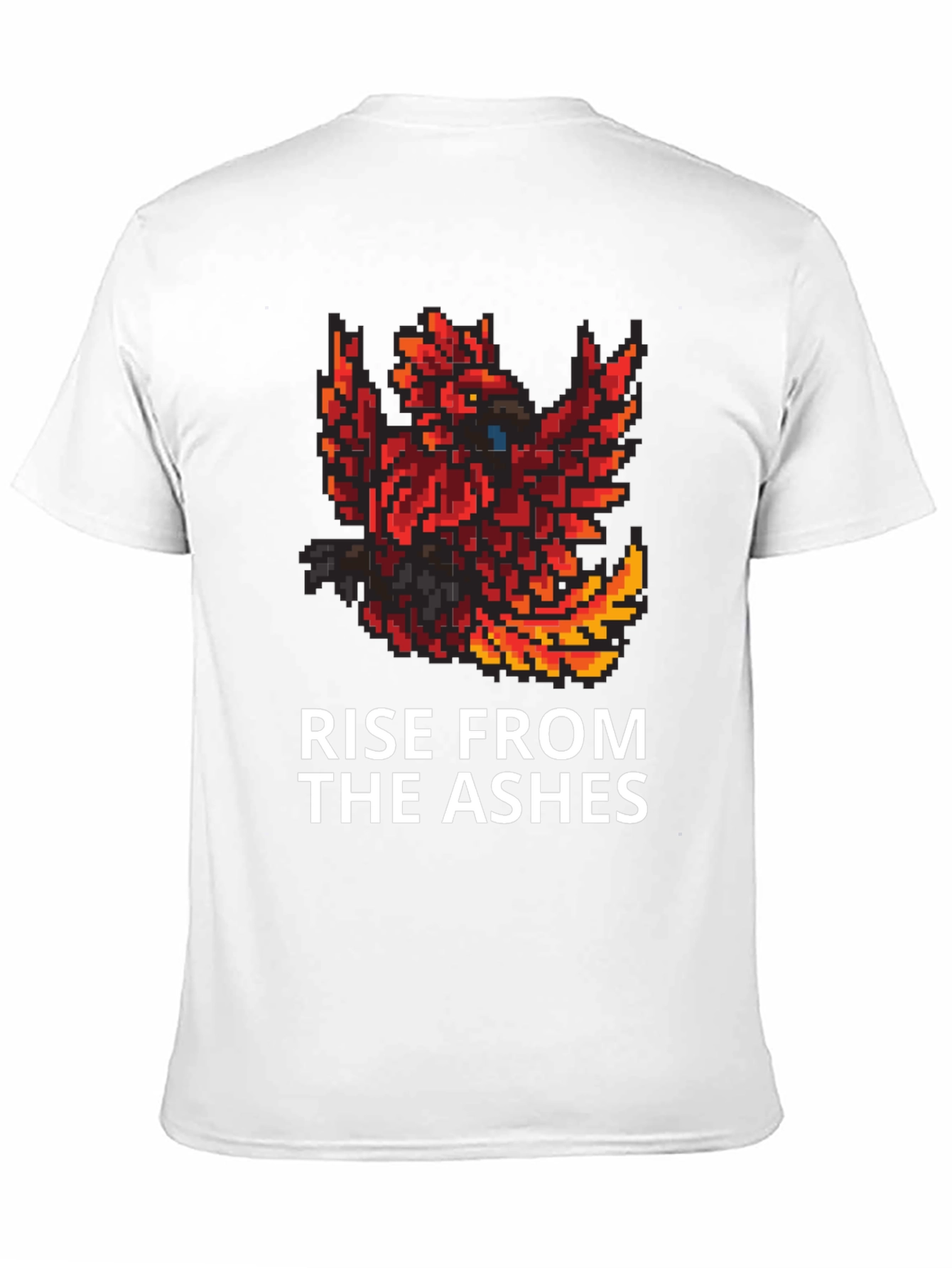 Black Rise From The Ashes Phoenix Graphic Tee view 11