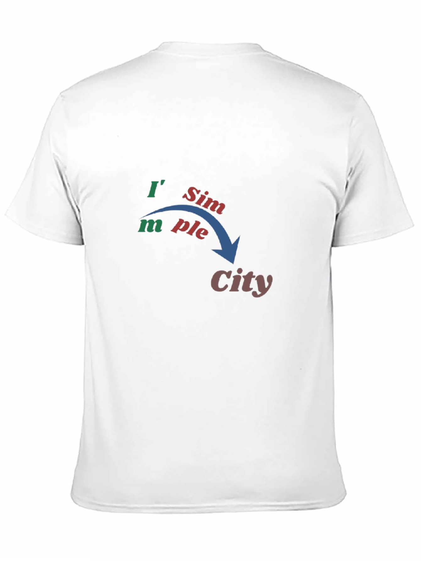 Black Simple City Graphic T-Shirt view 11