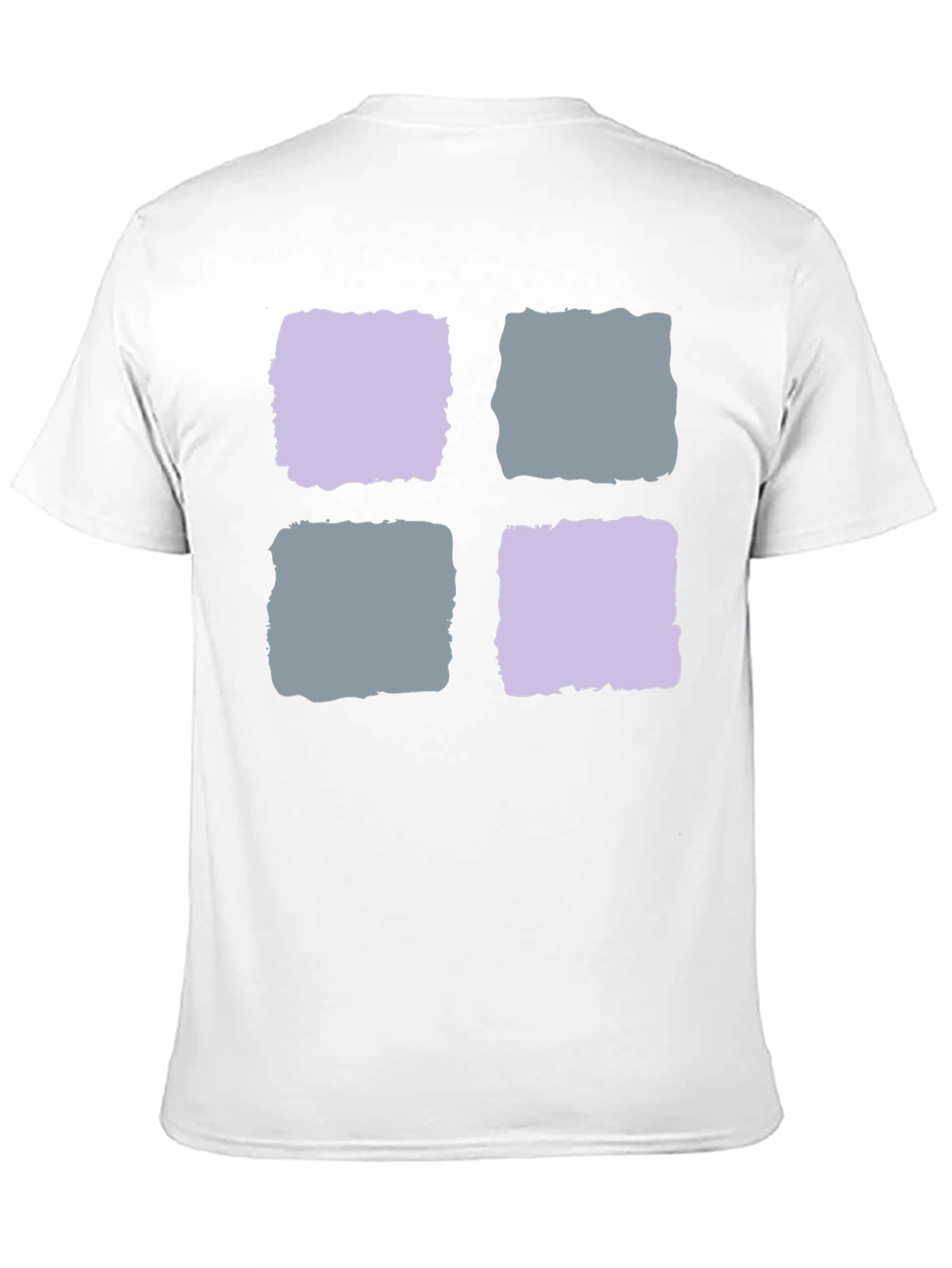 Black Abstract Squares Black T-Shirt view 11