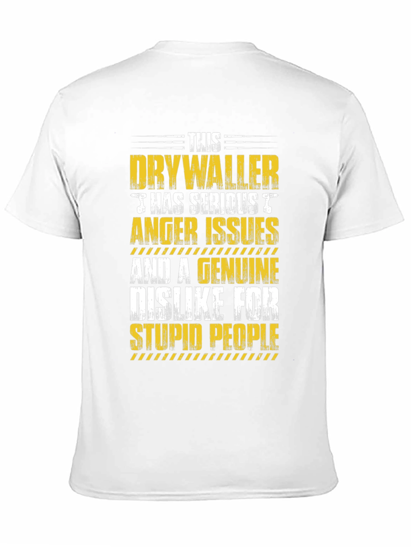 Black Drywaller Anger Issues Graphic Tee view 11
