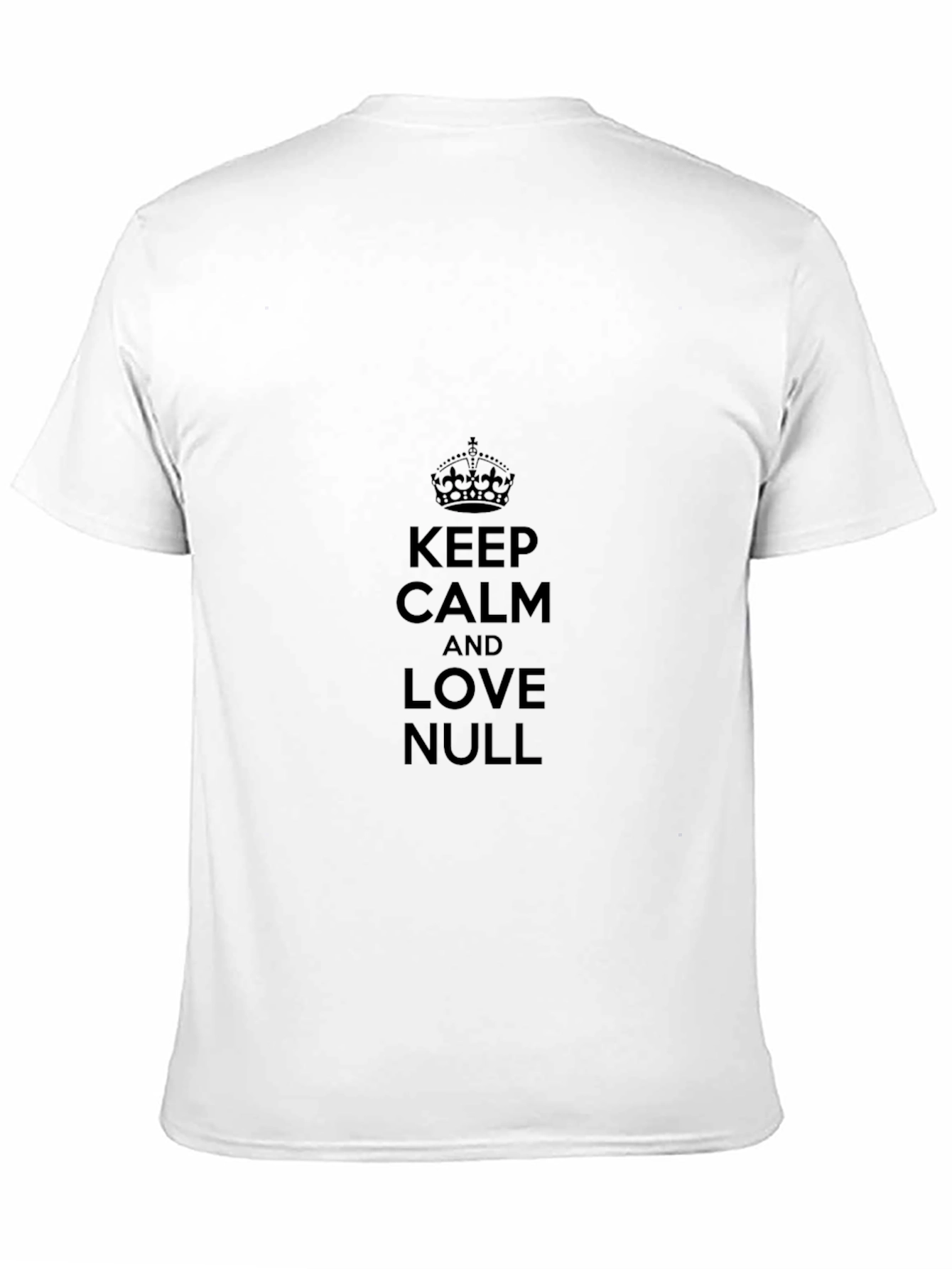 Black Keep Calm & Love NULL T-Shirt - Black view 11