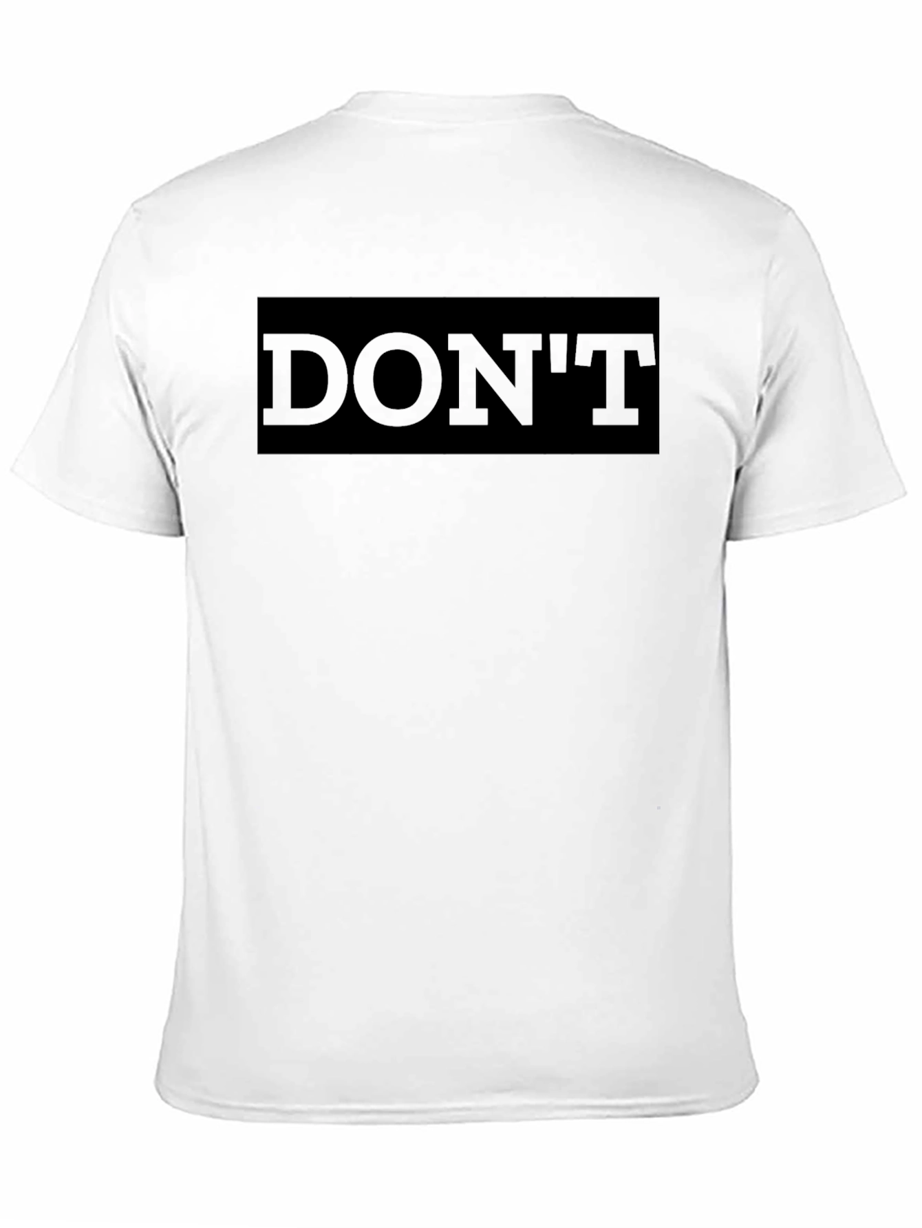 Black Men's Black 'DON'T' Graphic T-Shirt view 11