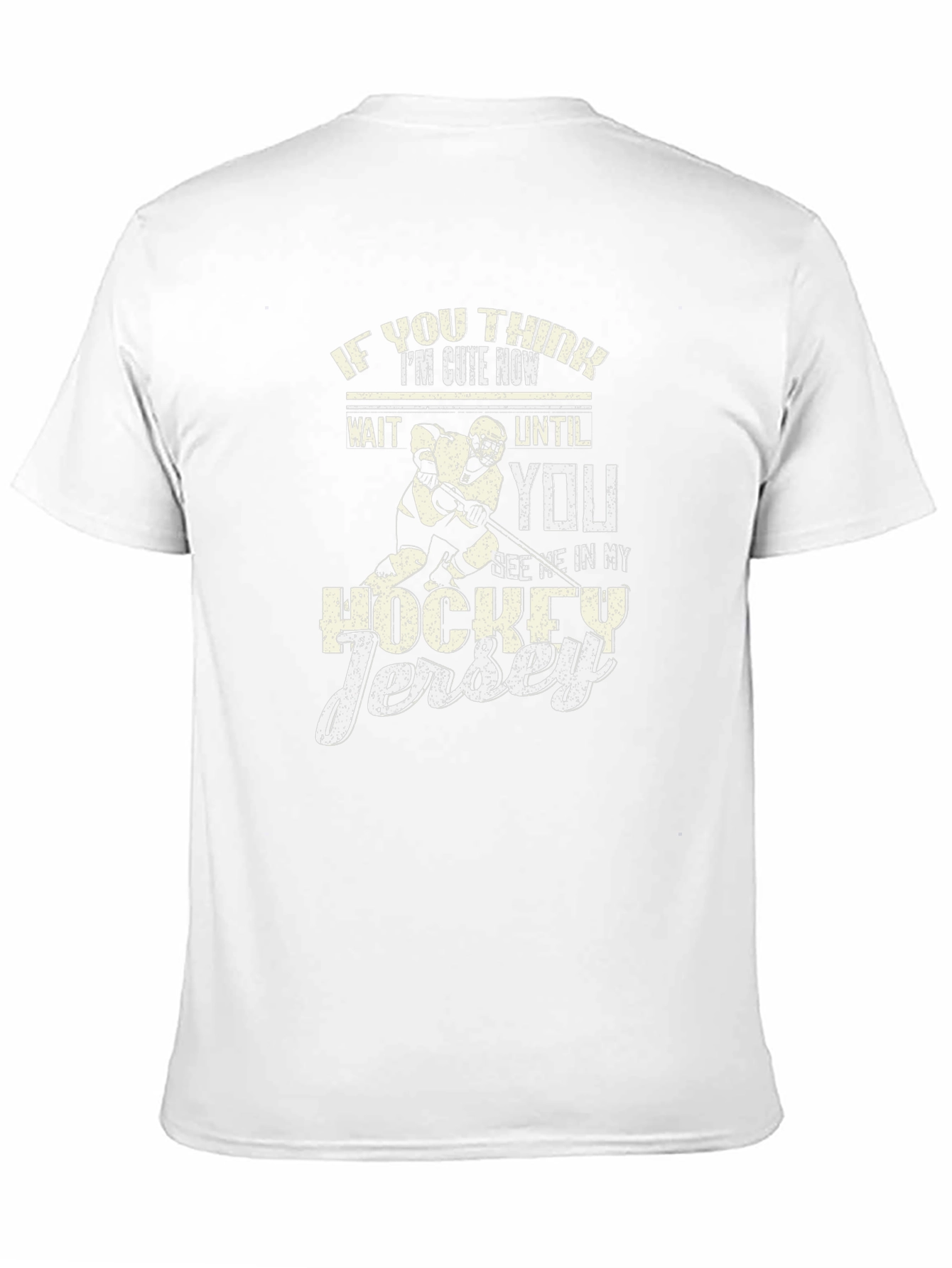 Black Funny Hockey Jersey T-Shirt view 11
