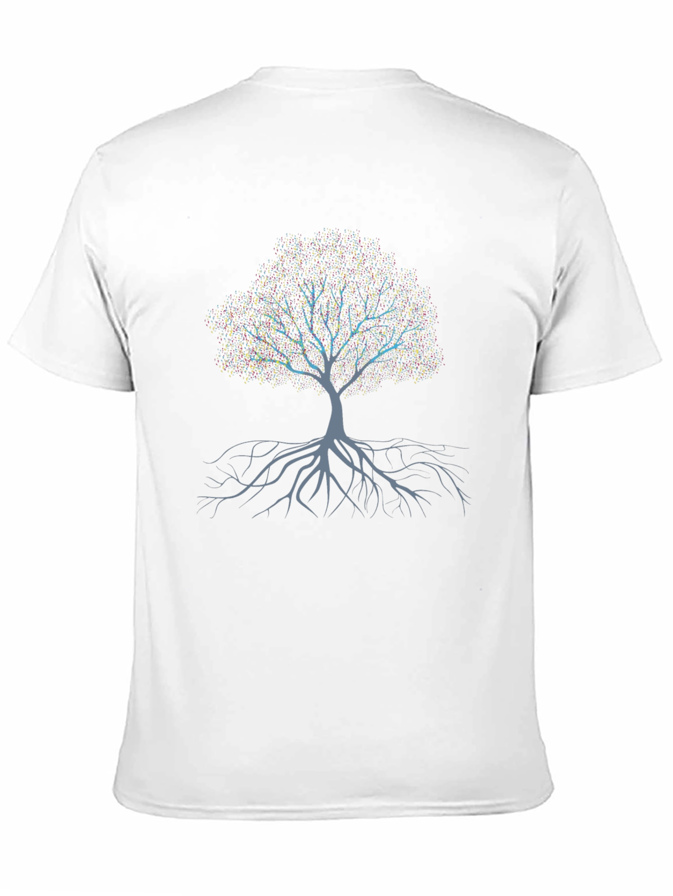 Black Tree of Life Graphic Print T-Shirt view 11
