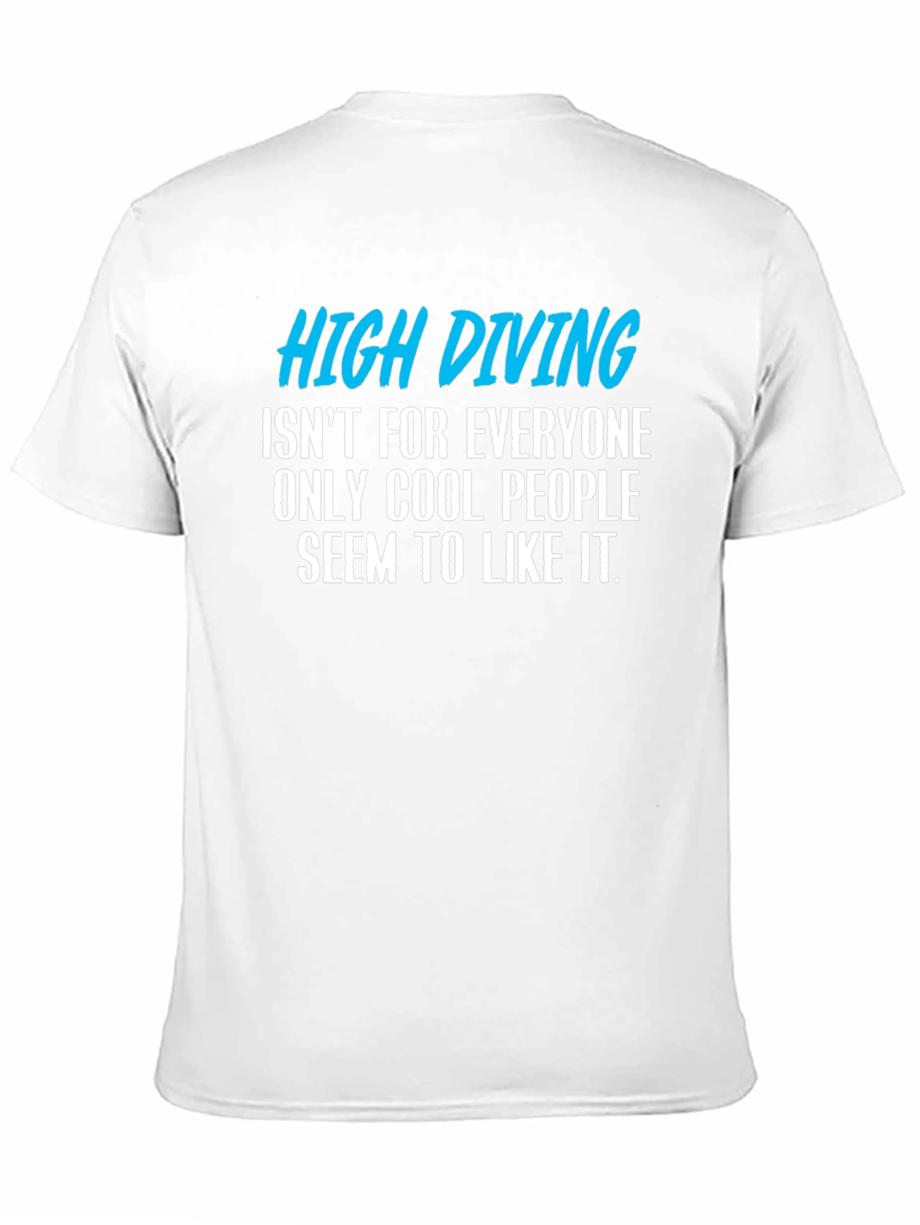 Black High Diving Funny Graphic T-Shirt view 11