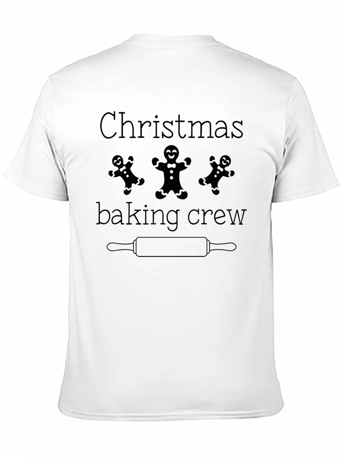 Black Christmas Baking Crew Black T-Shirt view 11