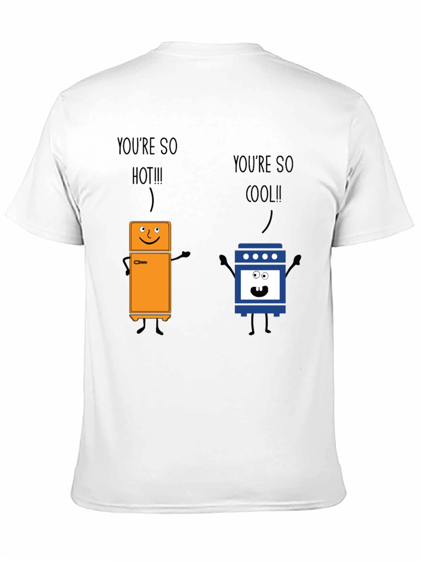 Black You're So Hot Cool Graphic T-Shirt view 11