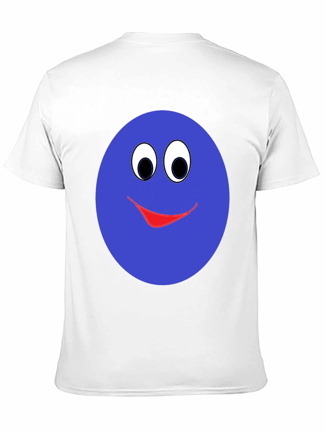 Black Smiley Face Graphic T-Shirt - Blue view 11