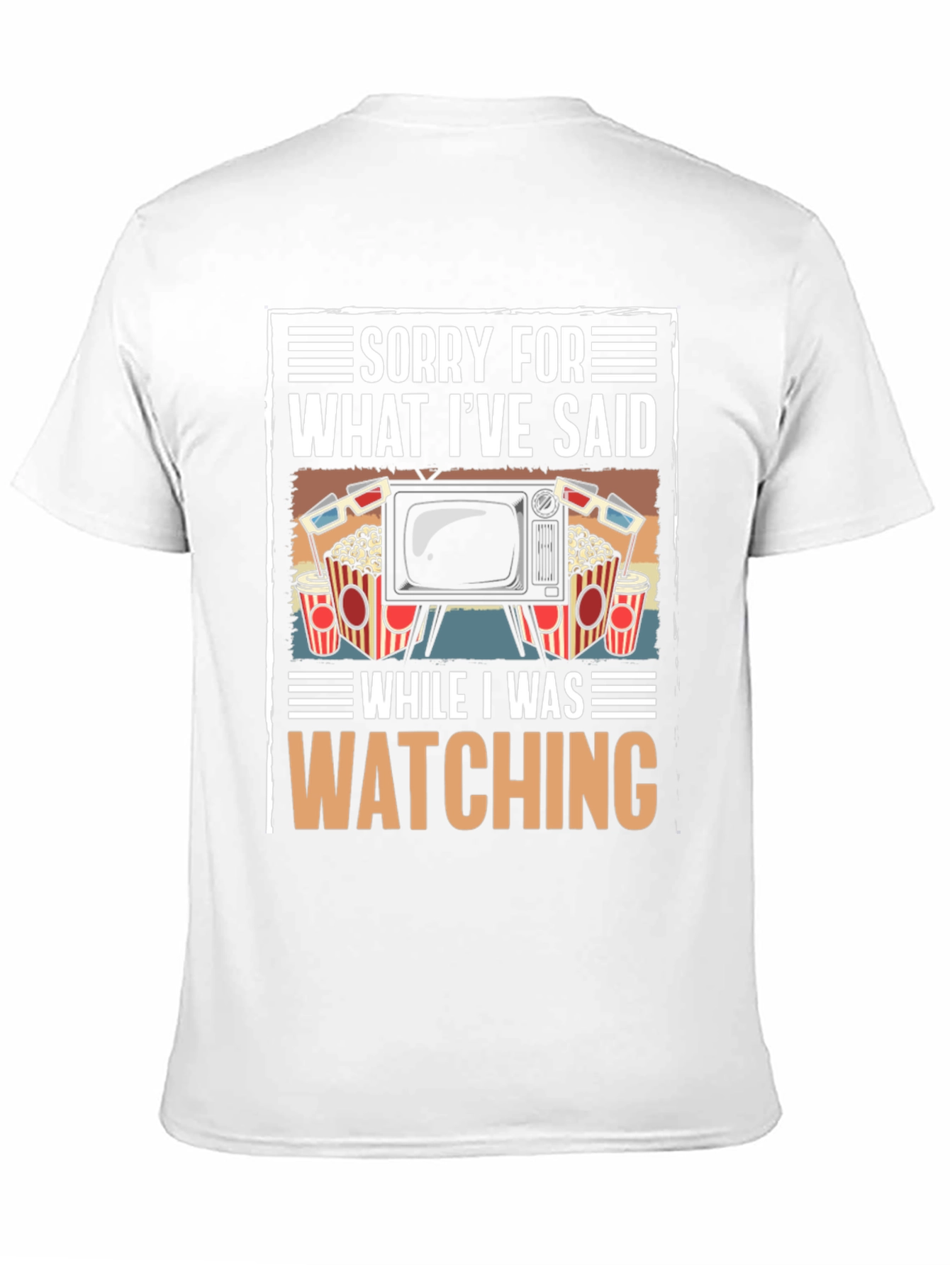 Black Funny Movie Watching T-Shirt view 11