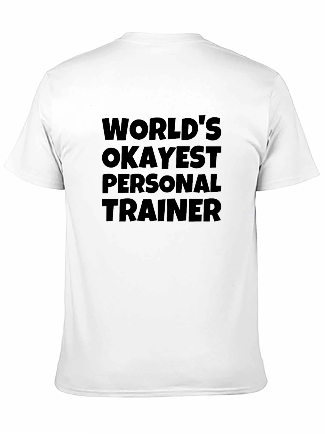 Black Okayest Personal Trainer T-Shirt - Funny Workout Tee view 11