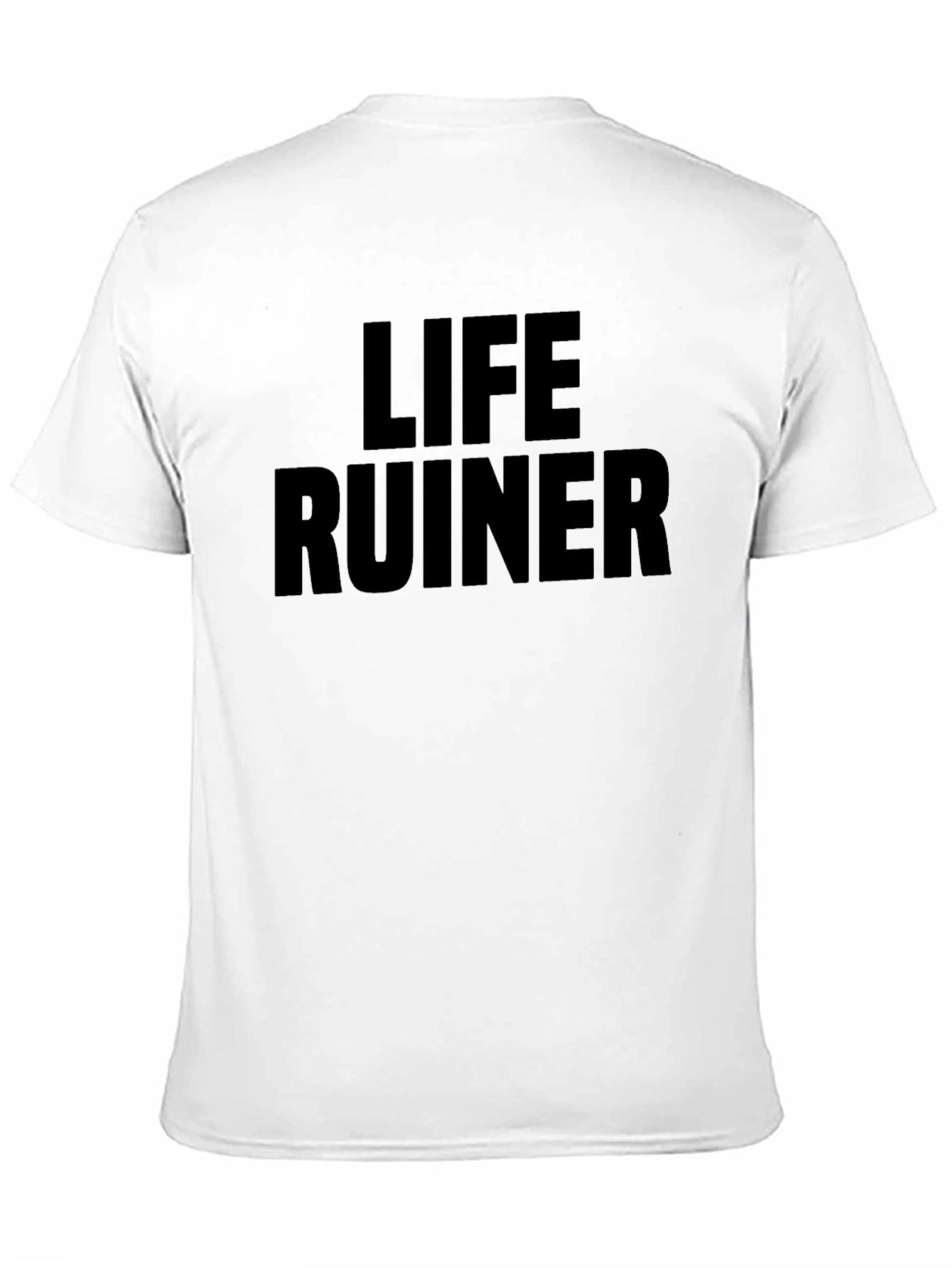 Black Life Ruiner Graphic Tee - Bold Statement T-Shirt view 11