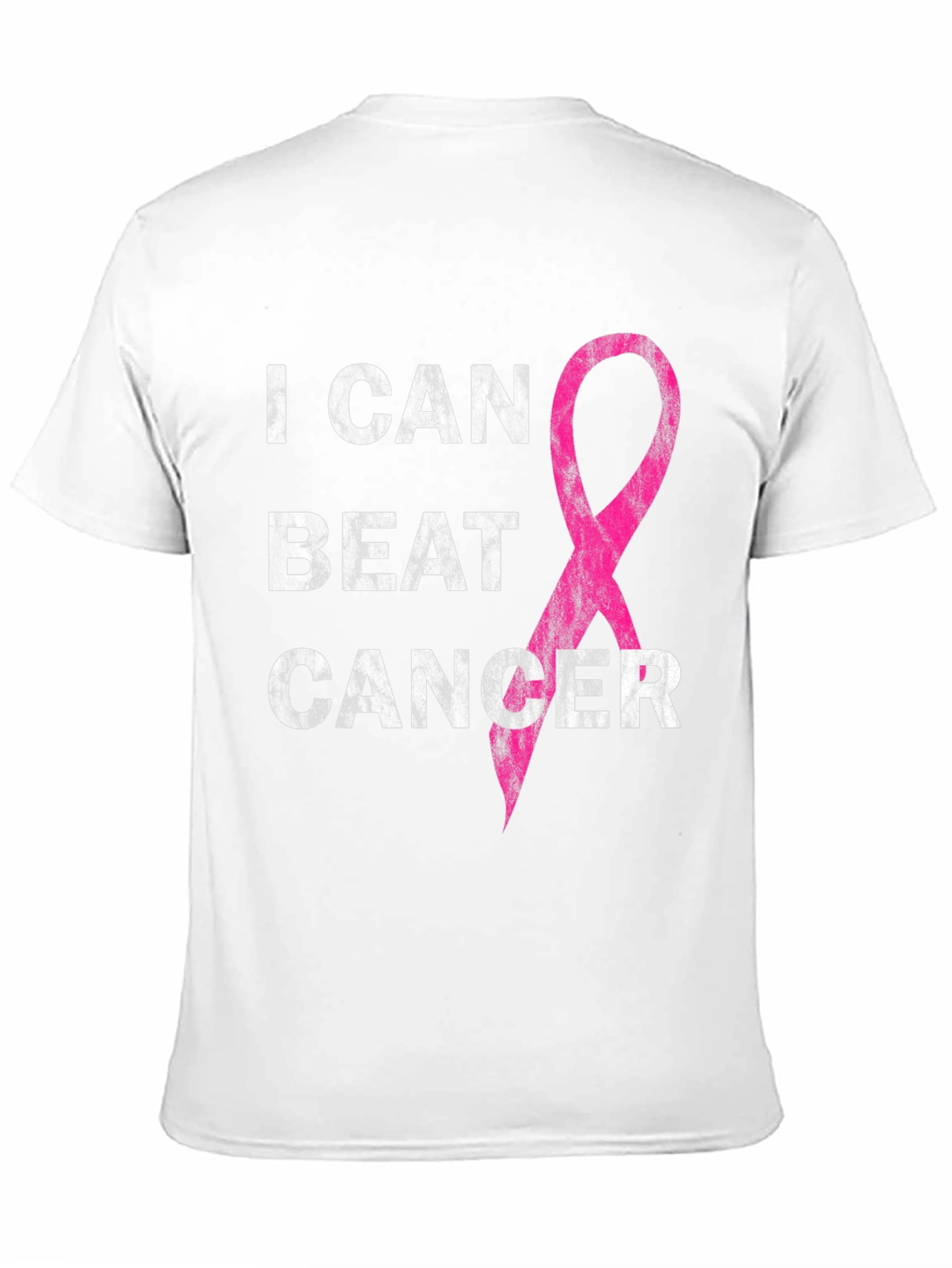 Black I Can Beat Cancer Awareness T-Shirt view 11