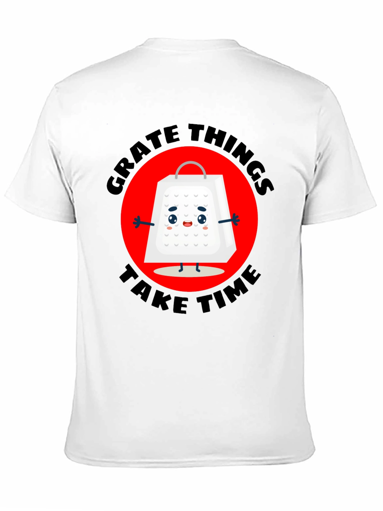 Black Grate Things Take Time T-Shirt view 11