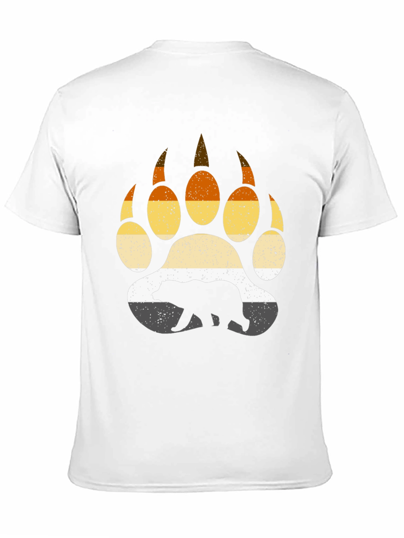 Black Bear Pride Paw Print T-Shirt view 11