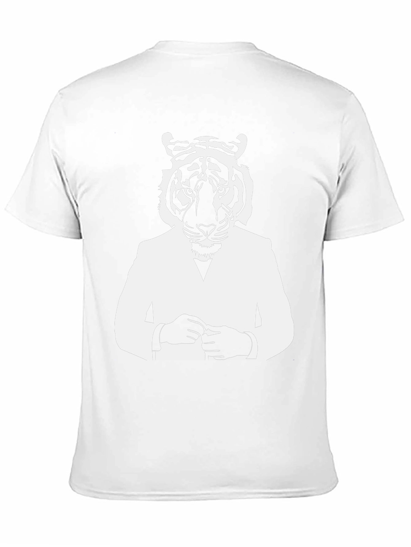 Black Tiger Man Graphic Tee - Stylish Black T-Shirt view 11