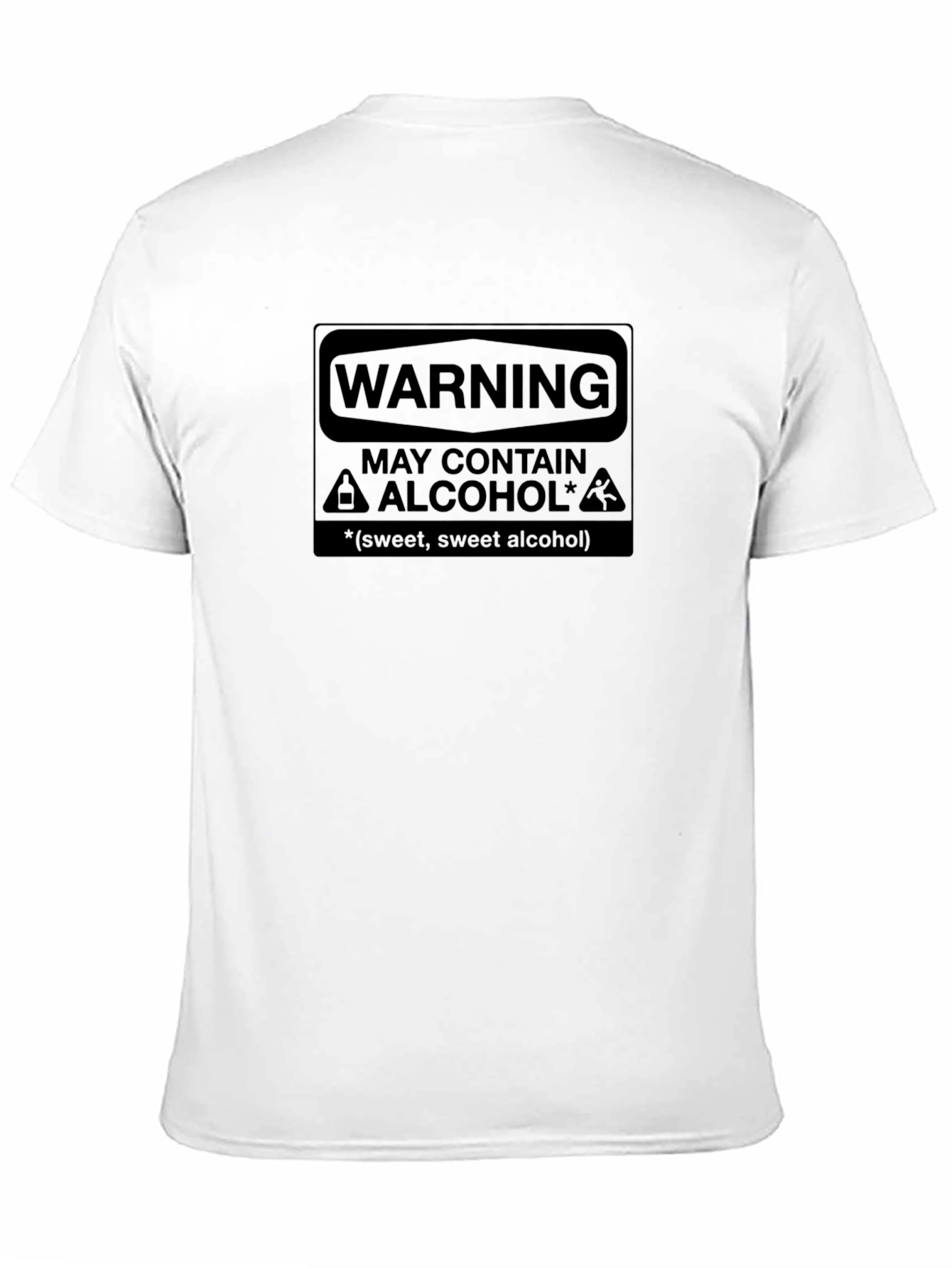 Black Warning May Contain Alcohol T-Shirt view 11