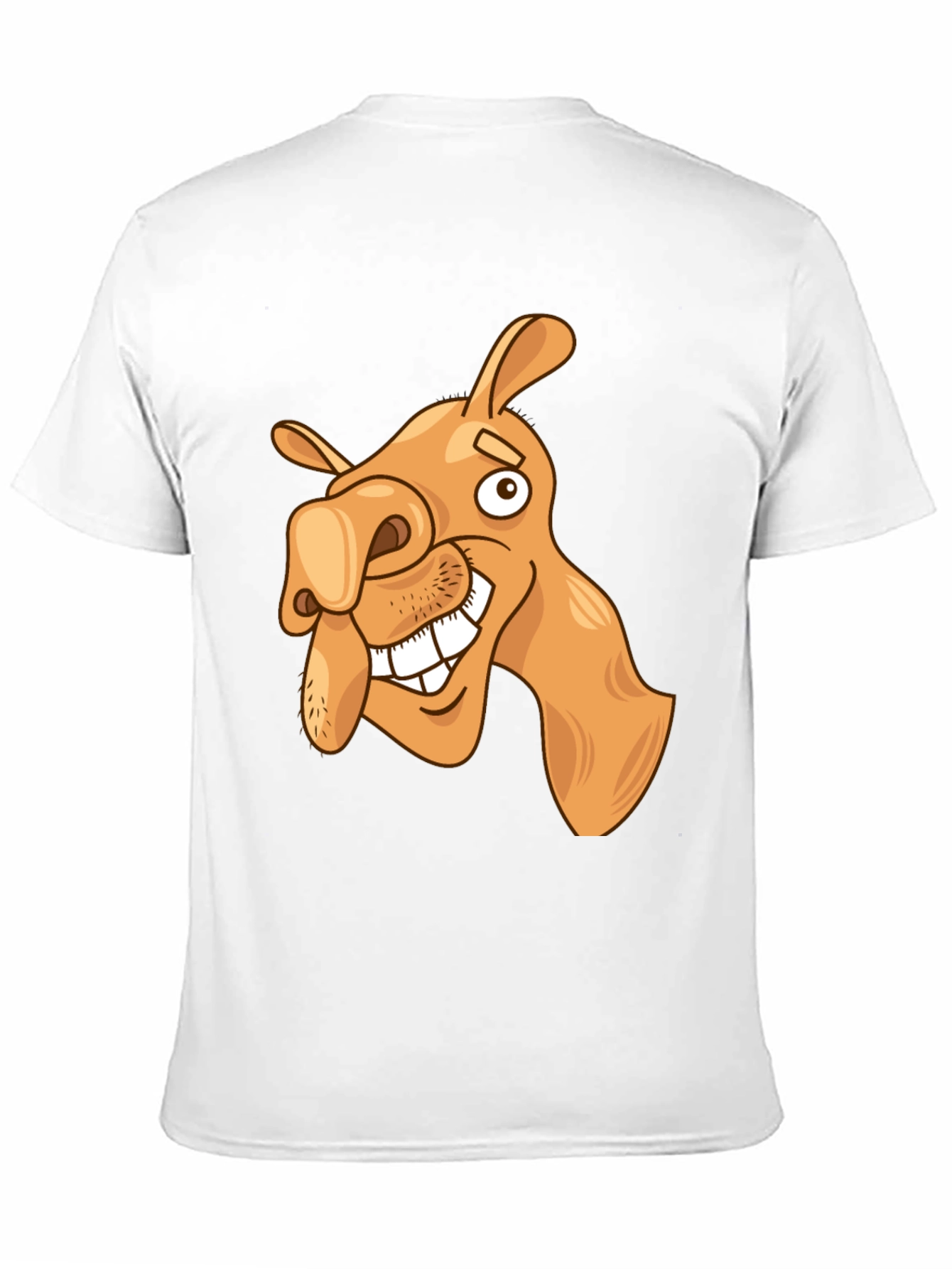 Black Funny Camel Cartoon Graphic Black T-Shirt view 11