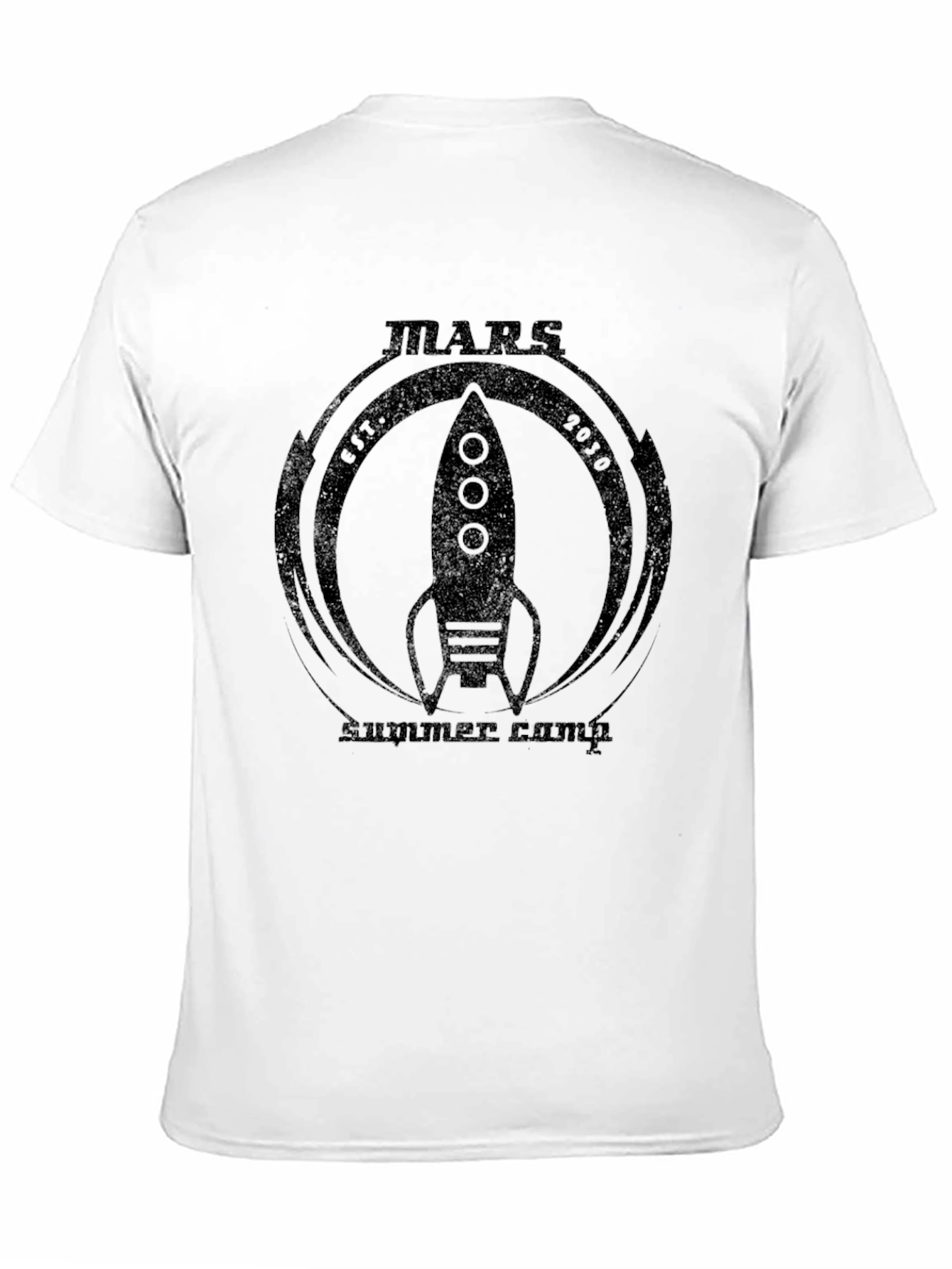 Black Mars Summer Camp Rocket Graphic Tee view 11