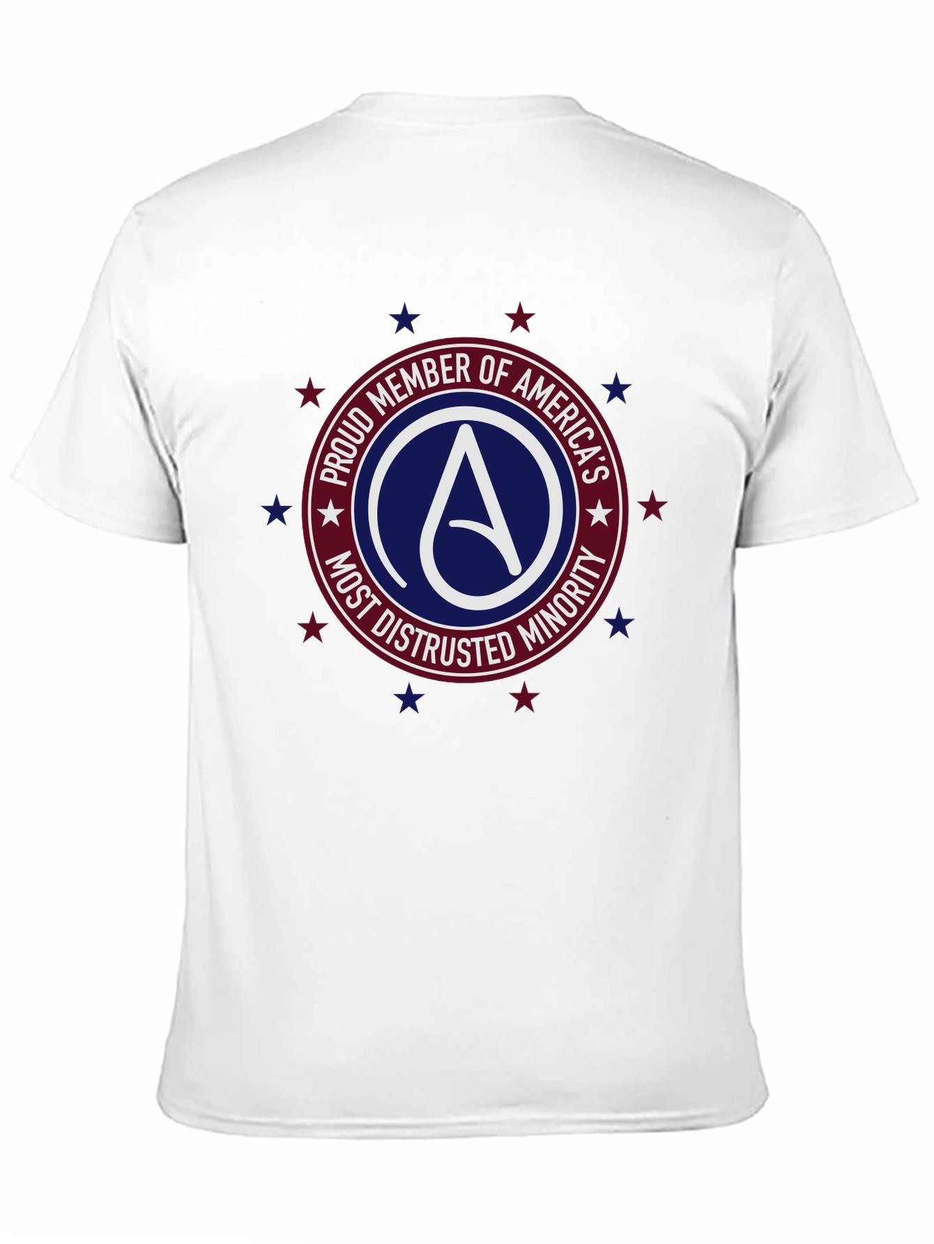 Black Atheist Pride T-Shirt - Most Distrusted Minority Tee view 11