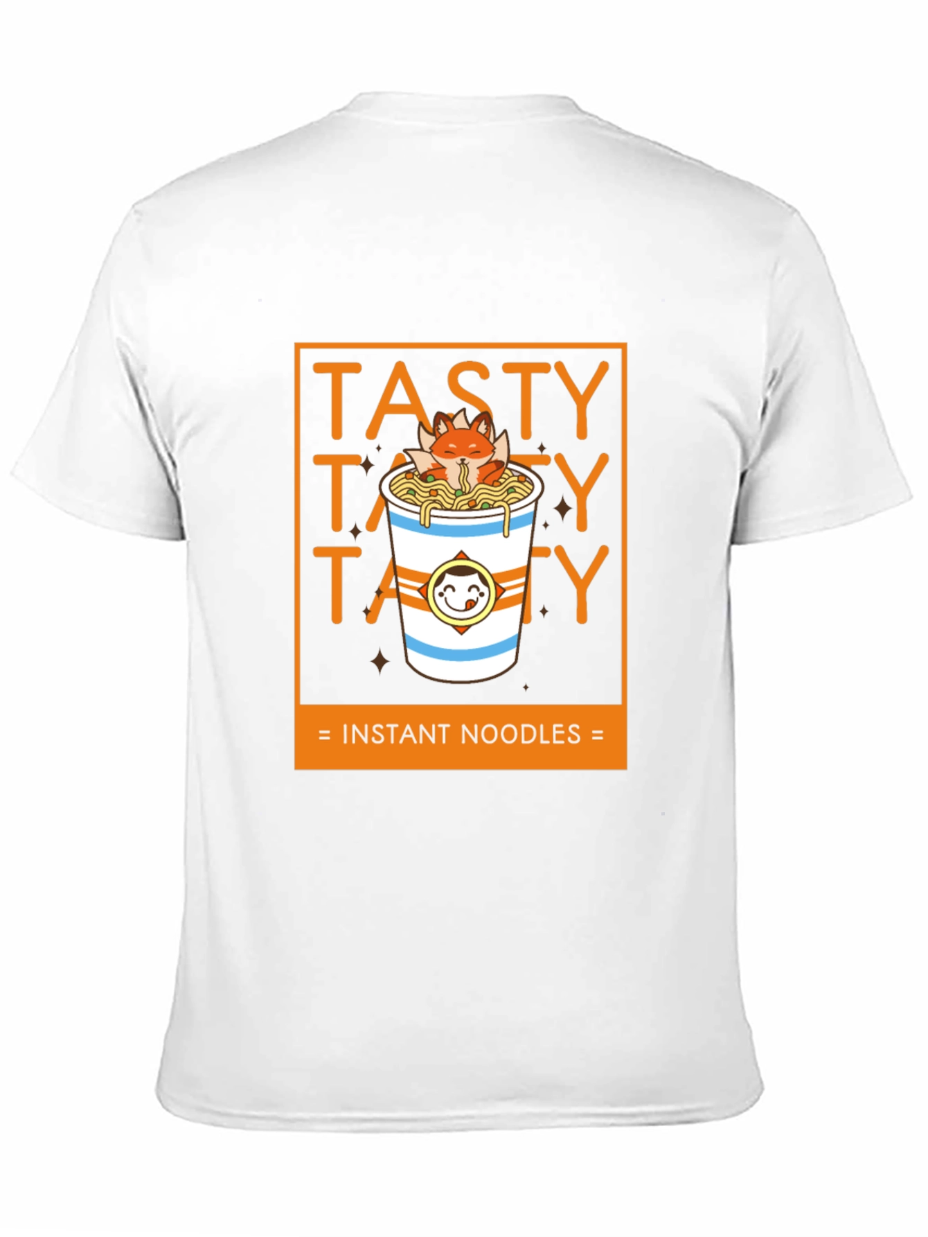 Black Tasty Instant Noodles Graphic T-Shirt view 11