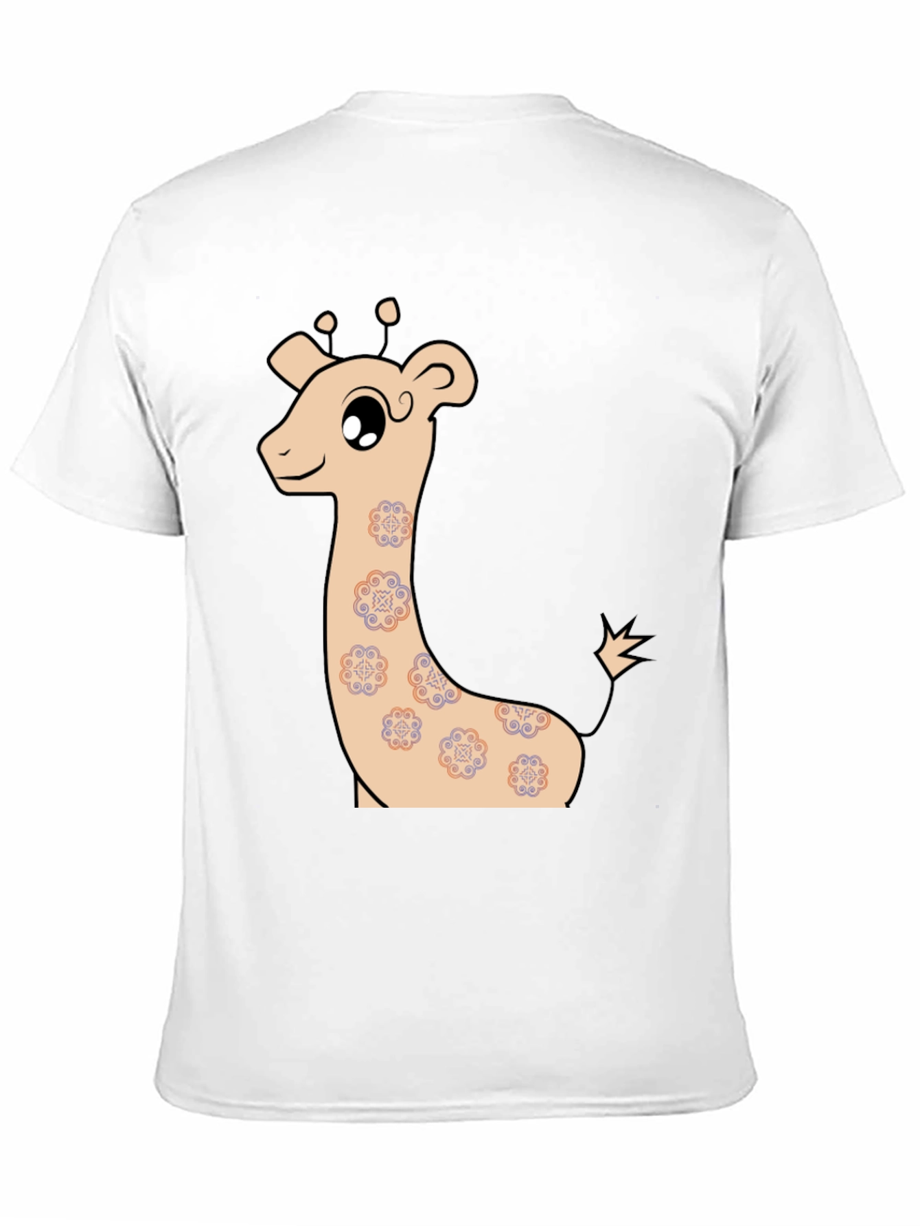 Black Cute Giraffe Graphic T-Shirt view 11