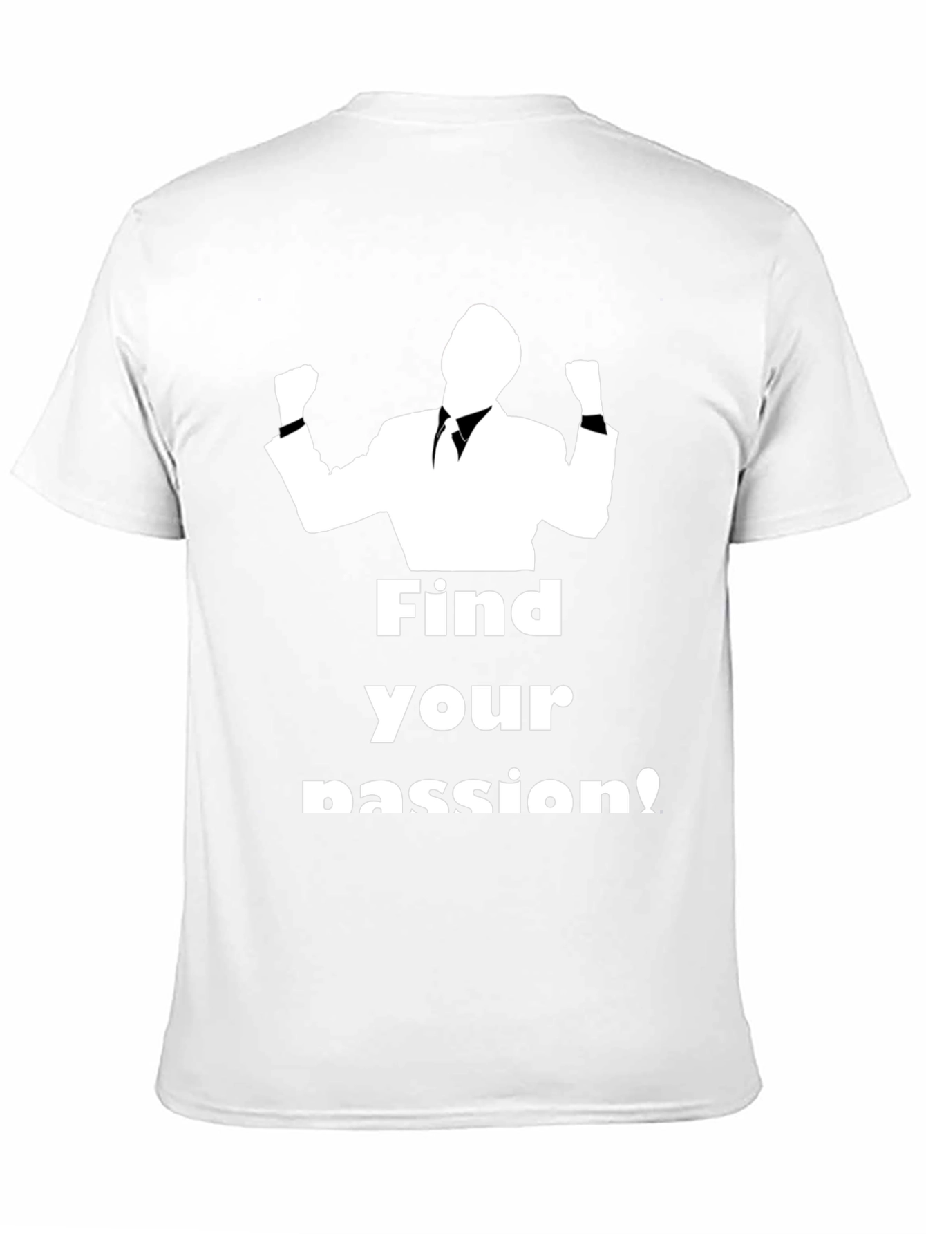 Black Find Your Passion Black Graphic T-Shirt view 11