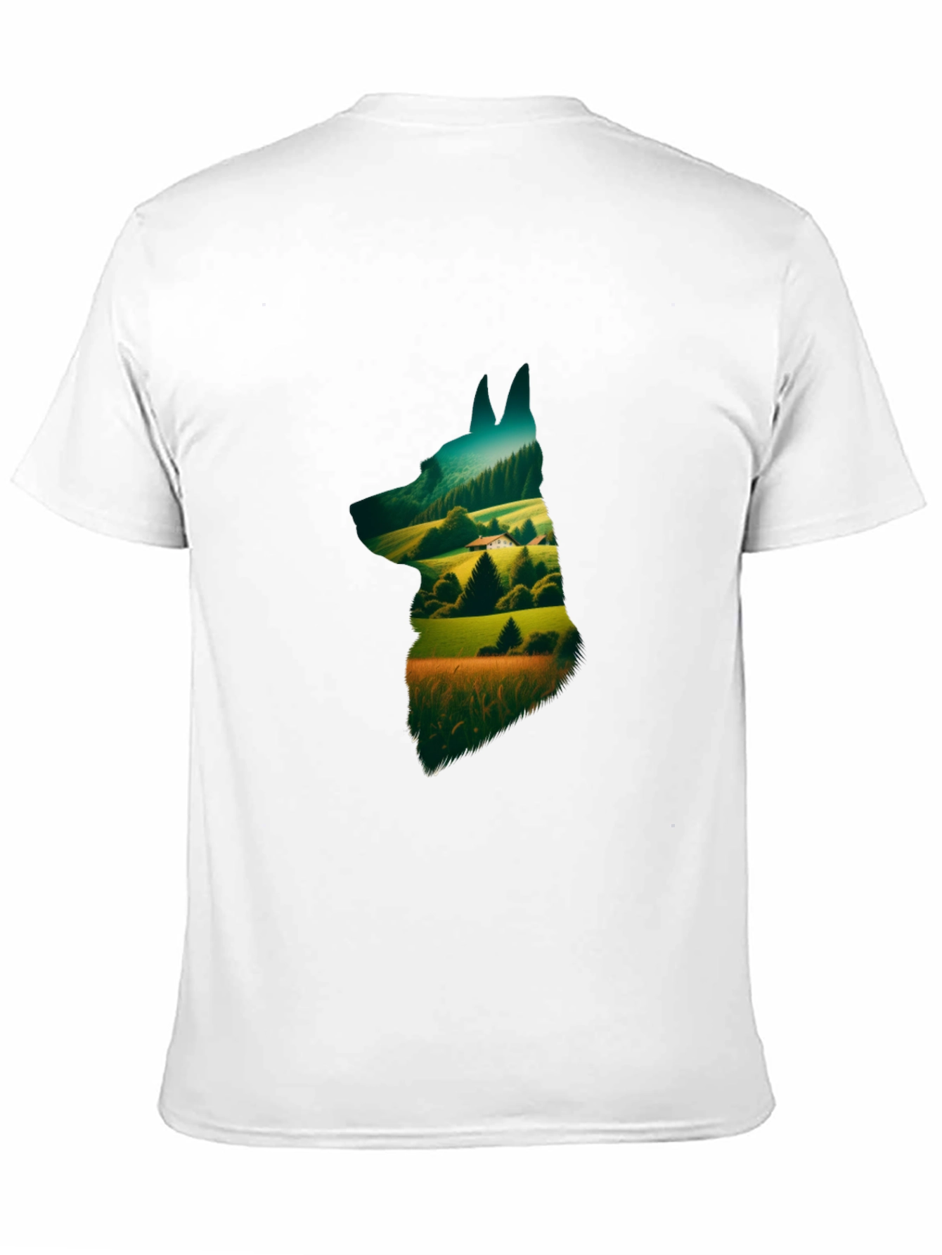 Black Nature Dog Graphic Tee - Stylish Black Cotton Shirt view 11