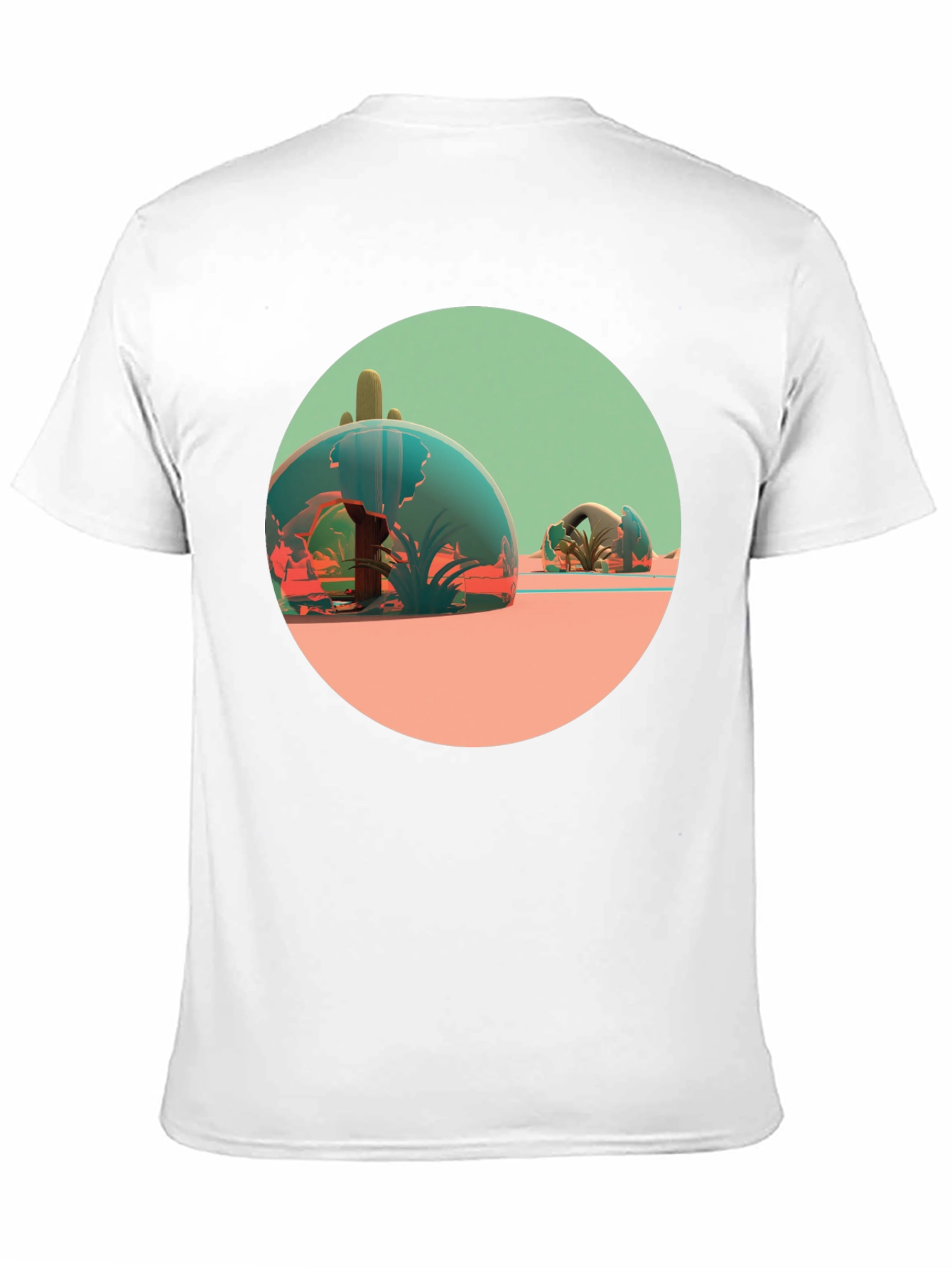 Black Desert Terrarium Graphic Tee - Black Cotton Blend view 11