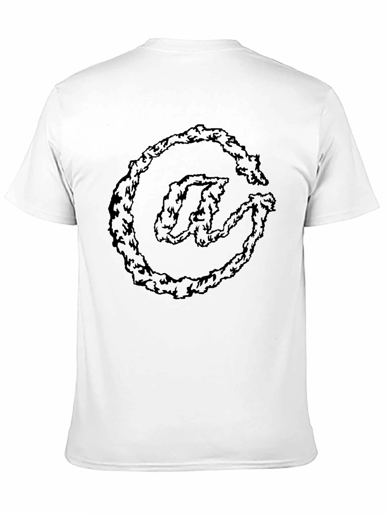 Black Smoky At Symbol Graphic Tee - Cool Unique Design view 11