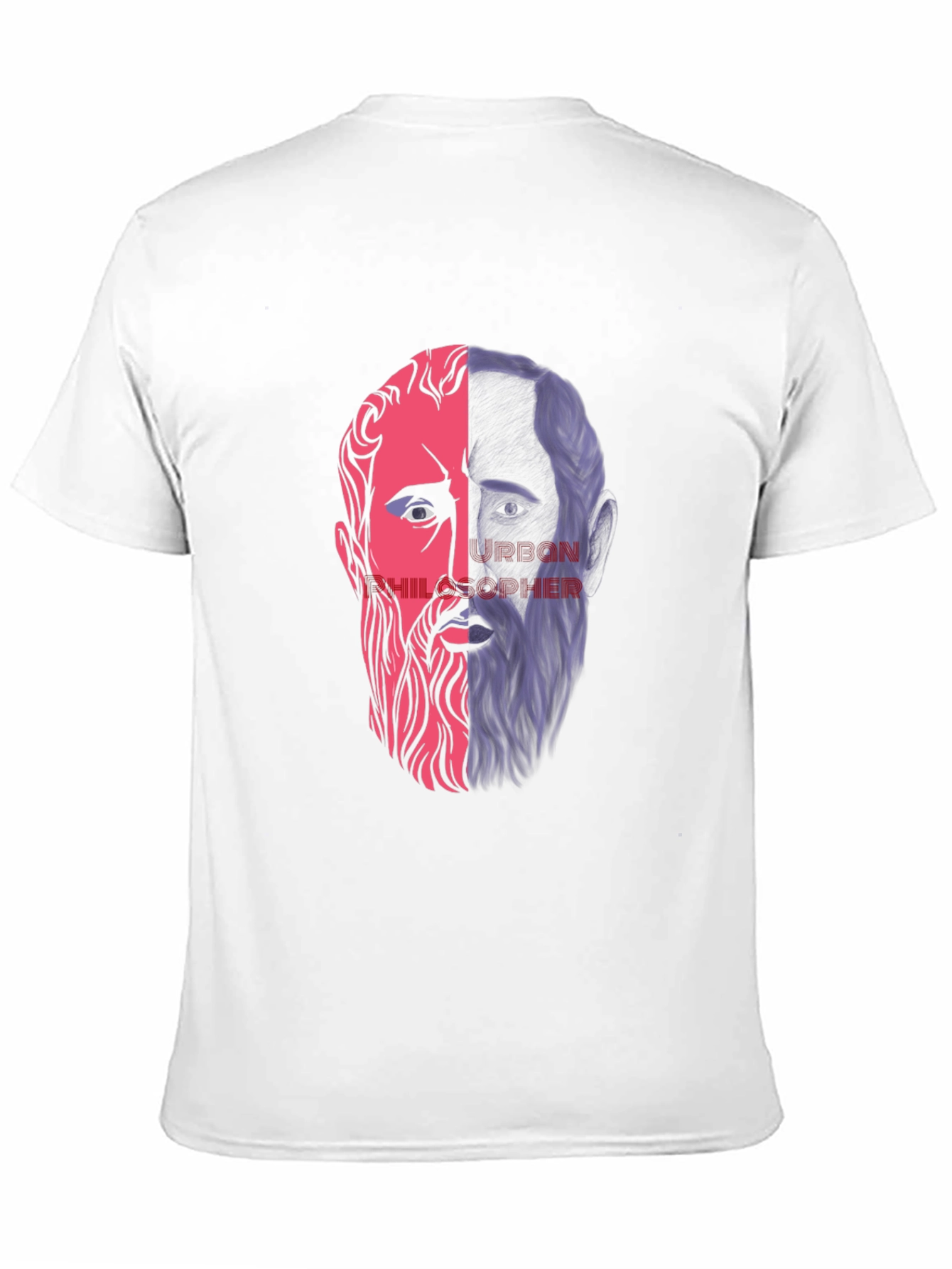 Black Philosopher Split Face Graphic Tee view 11