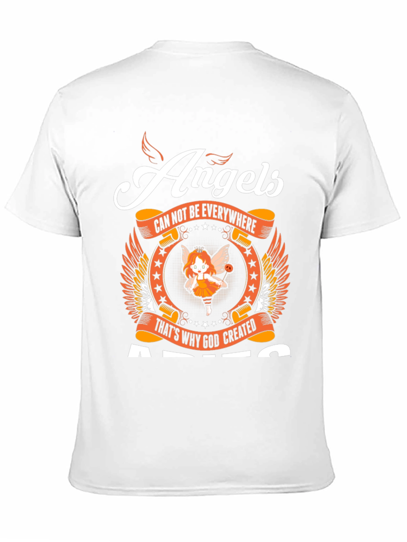 Black Angels Graphic Tee - "Angels Can Not Be Everywhere" Black T-Shirt view 11