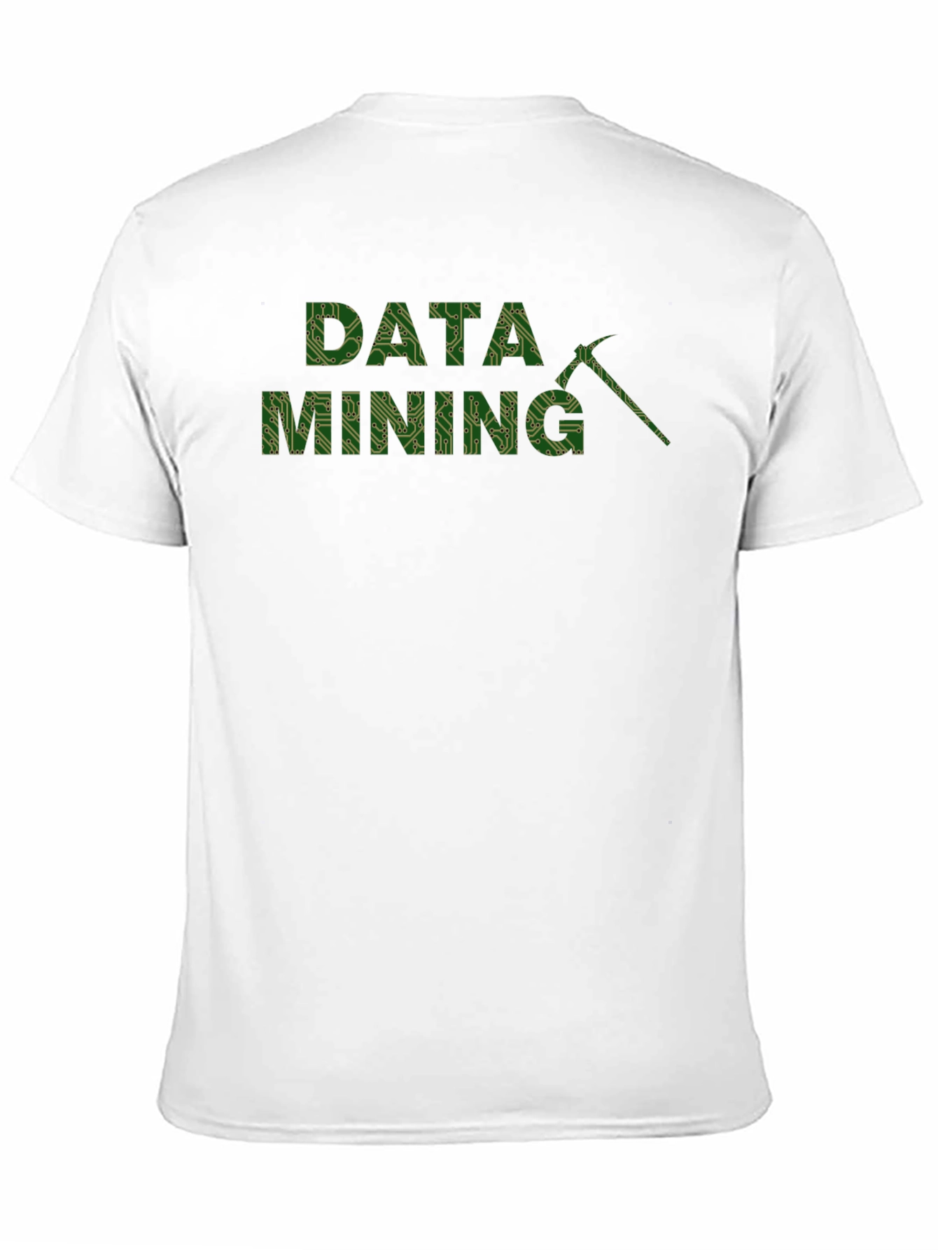 Black Data Mining Circuit Board Graphic T-Shirt view 11