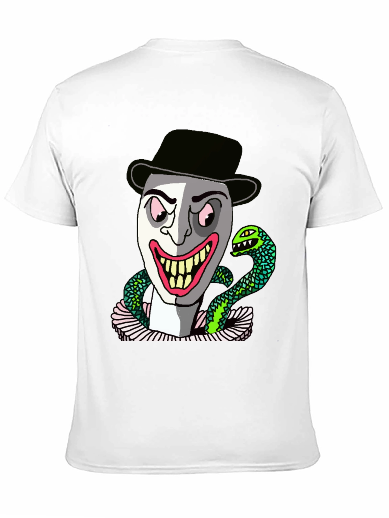Creepy Clown & Snake Graphic Tee - 11
