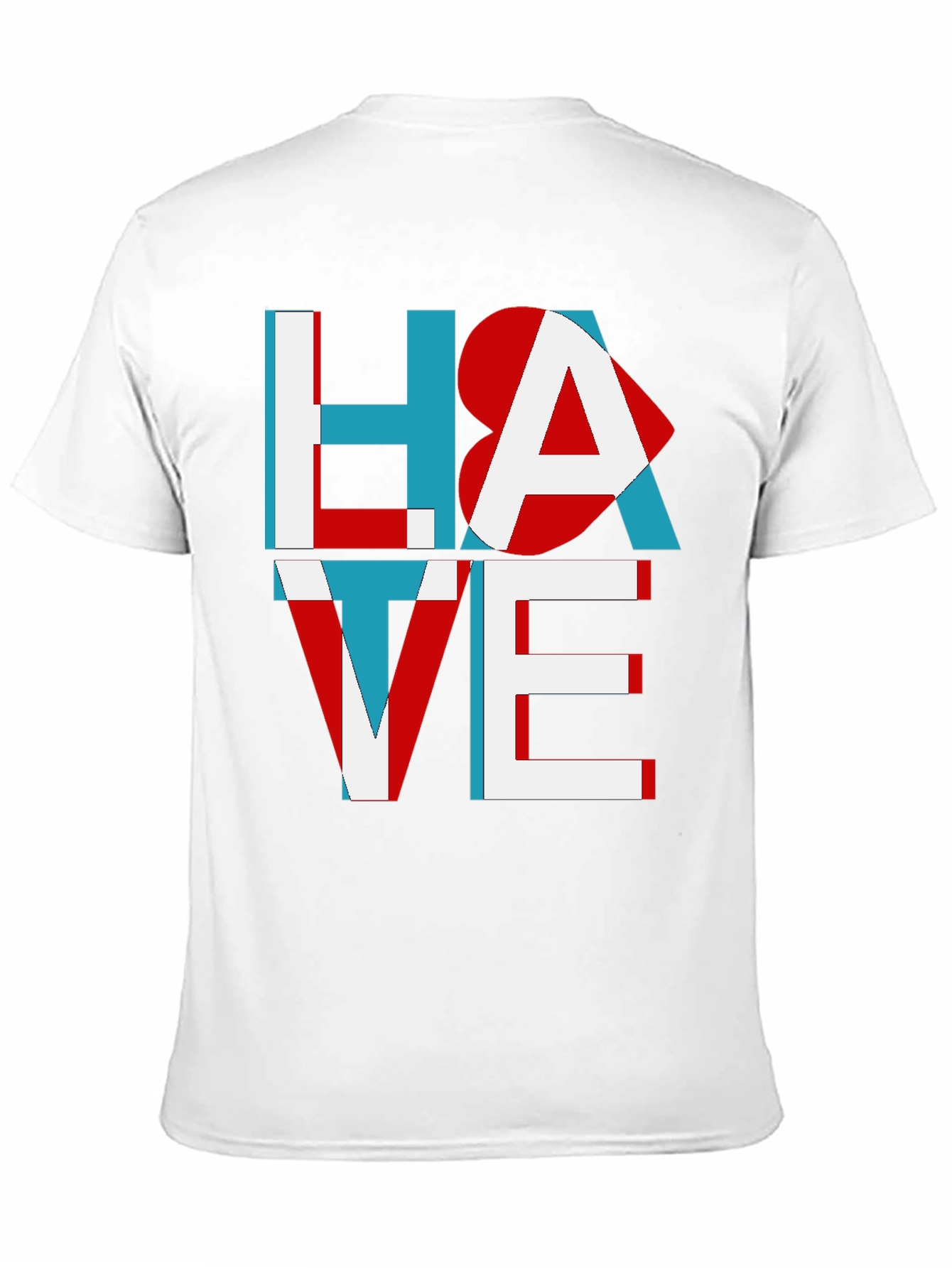 Black Hate Love Graphic Tee - Unisex Cotton T-Shirt view 11