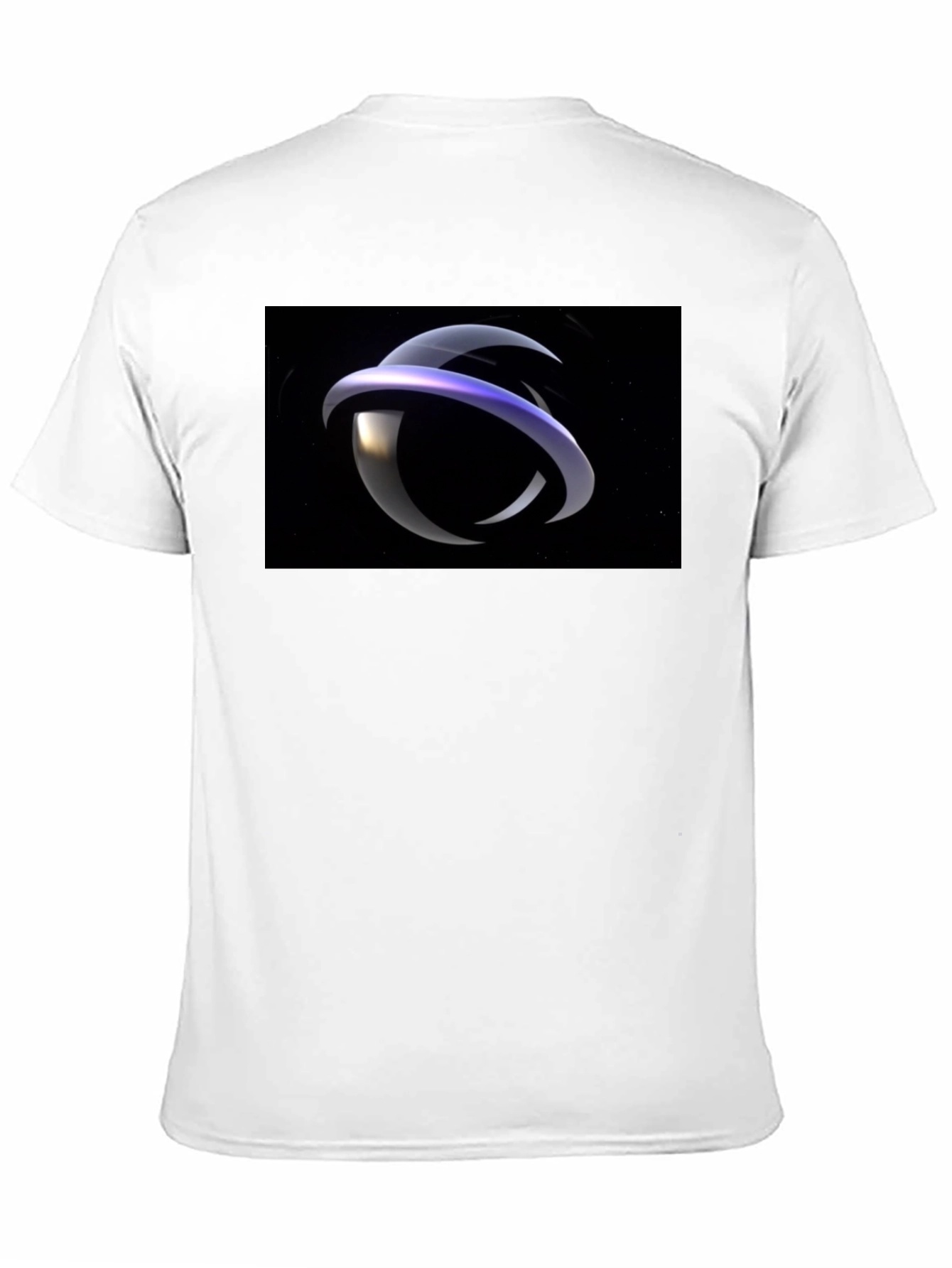 Black Abstract Ring Graphic T-Shirt - Stylish Black Tee view 11