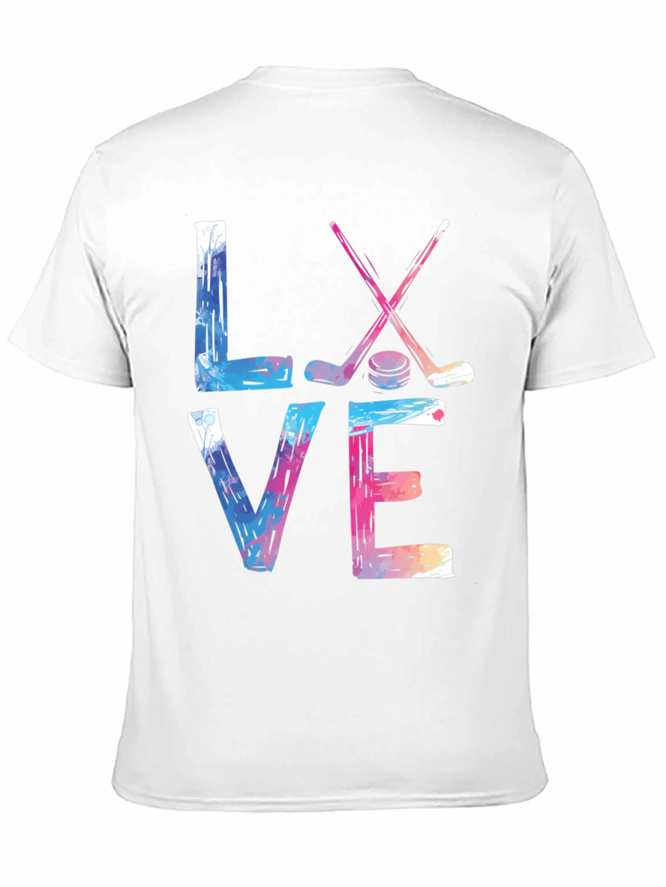 Black Love Hockey Graphic T-Shirt view 11