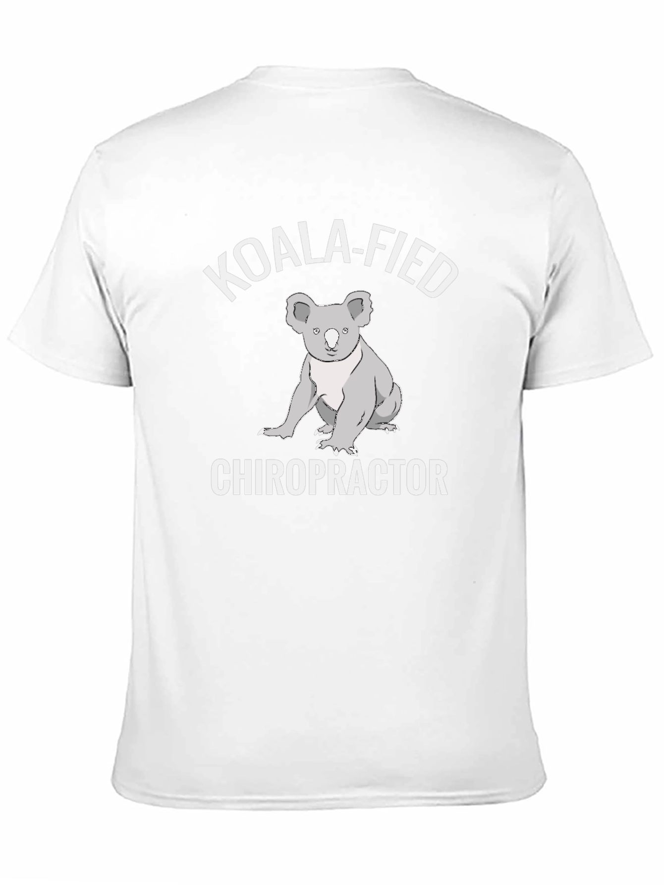 Black Koala-Fied Chiropractor Graphic Tee - Soft Cotton Shirt view 11