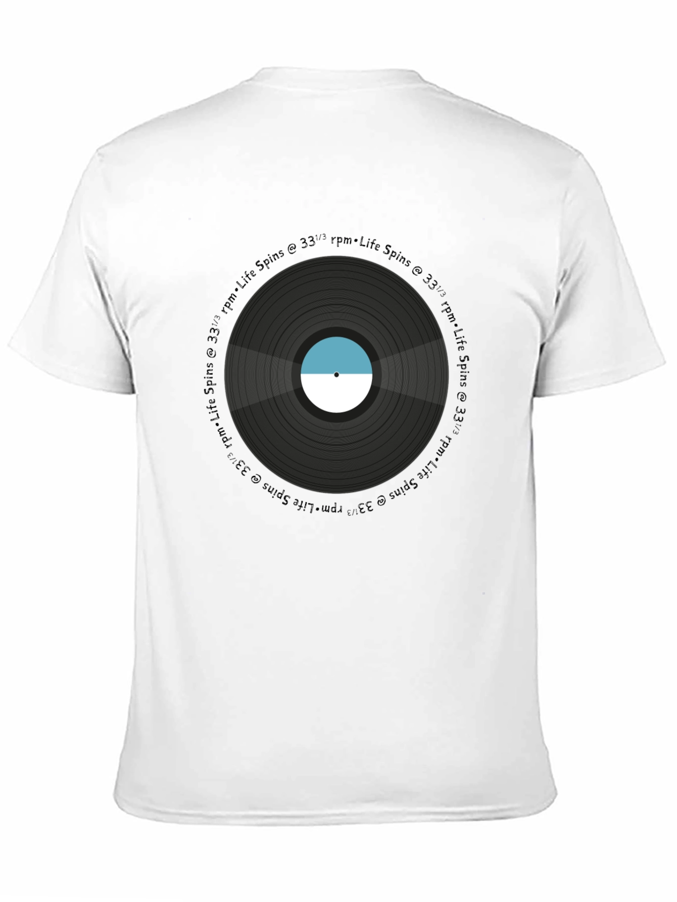 Black Life Spins Record T-Shirt view 11