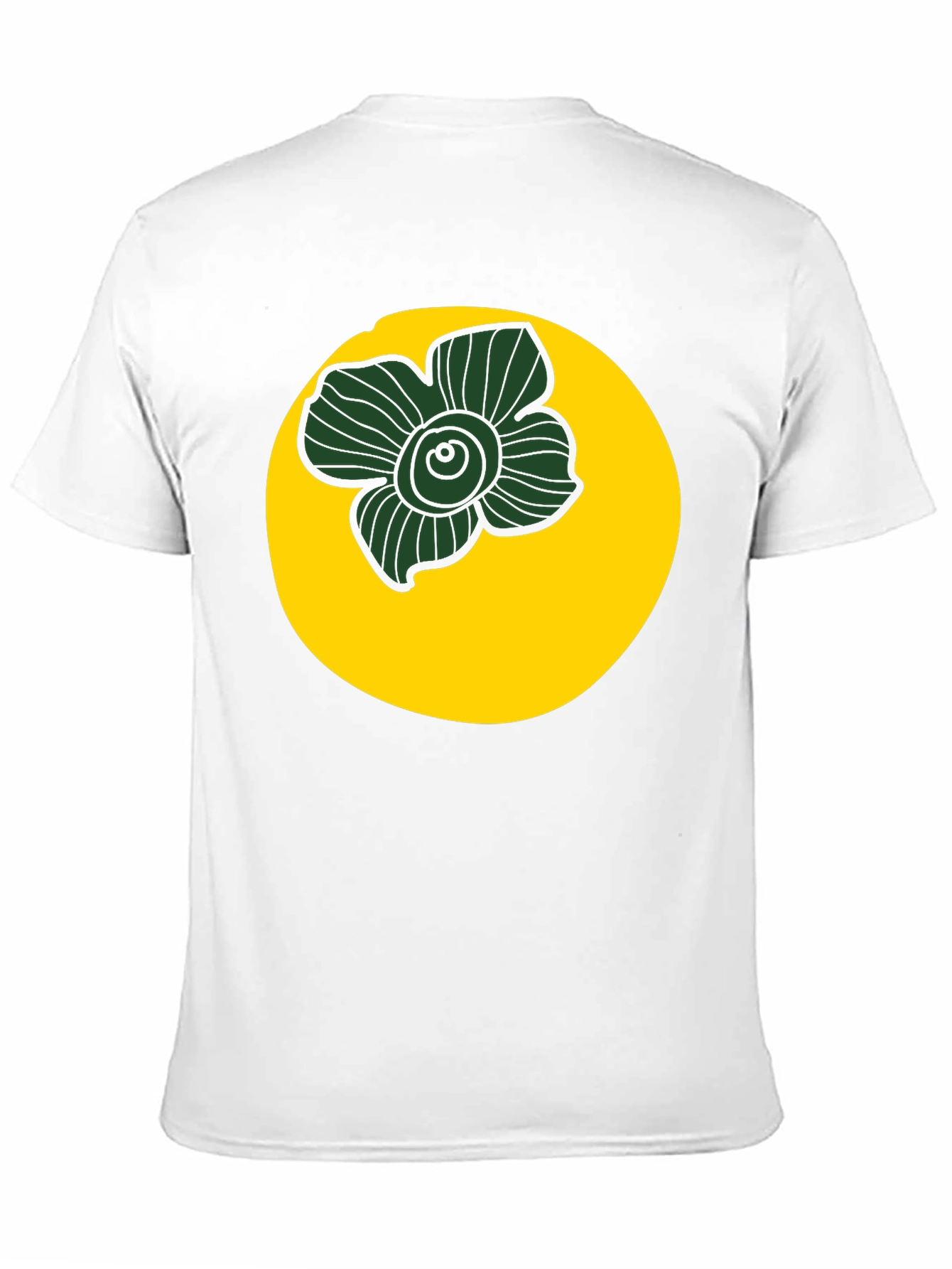 Black Black Tee with Floral Circle Graphic view 11