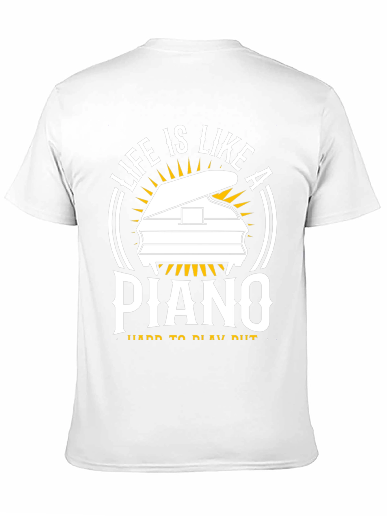 Black Life is Like a Piano T-Shirt - Music Lover Tee view 11