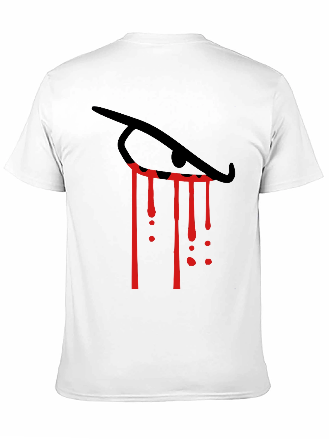 Black Eye Tears Blood Red Graphic Tee view 11